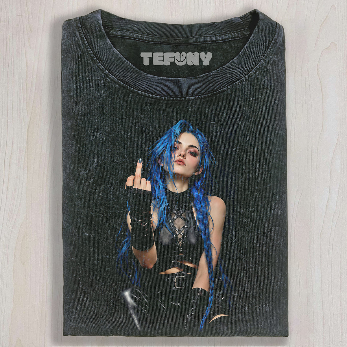 JINX GIVES THE MIDDLE FINGER UNISEX TEE, TANK TOP, LAYERED LS, SWEATSHIRT & HOODIE