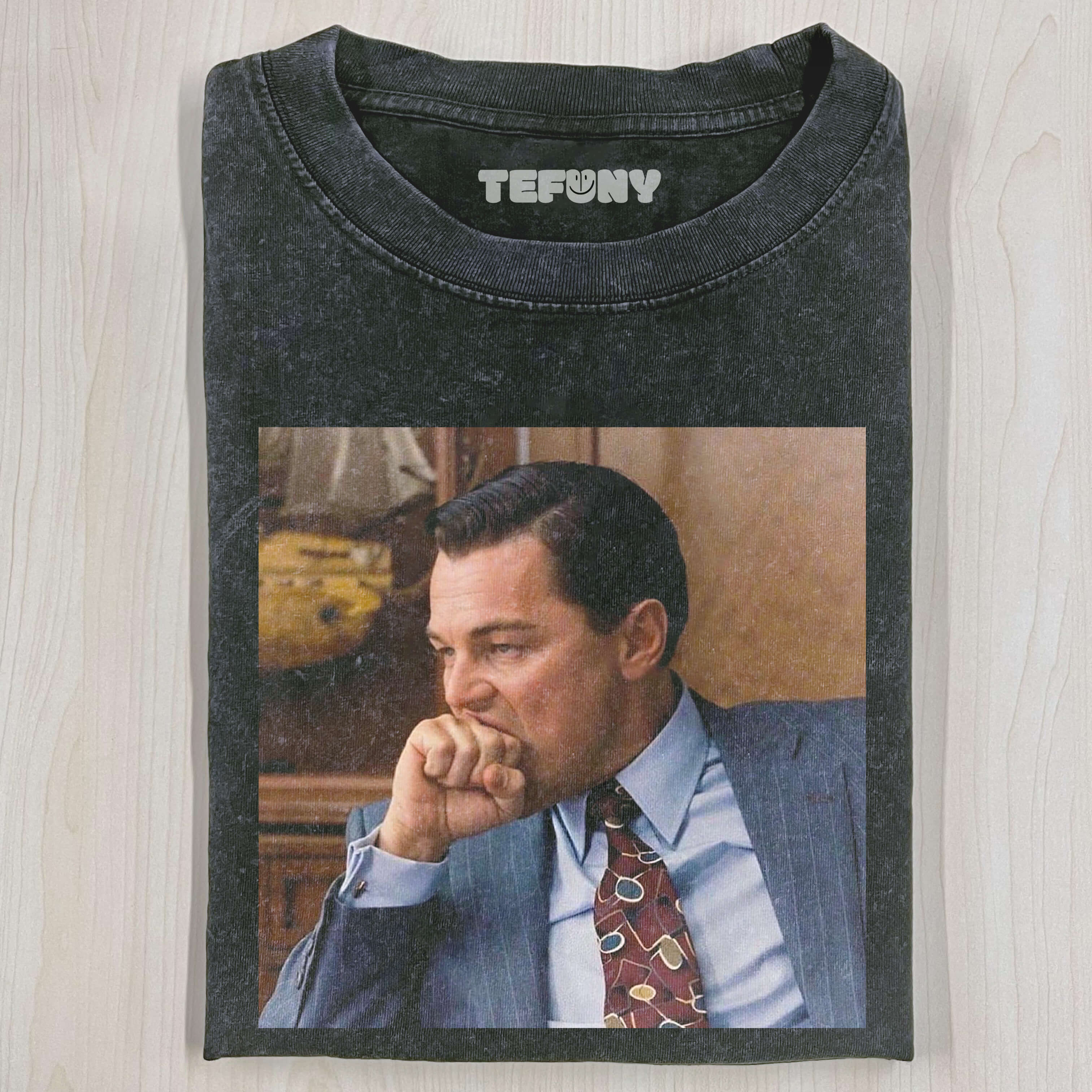 JORDAN BELFORT EATS FIST IN MOUTH T-SHIRT