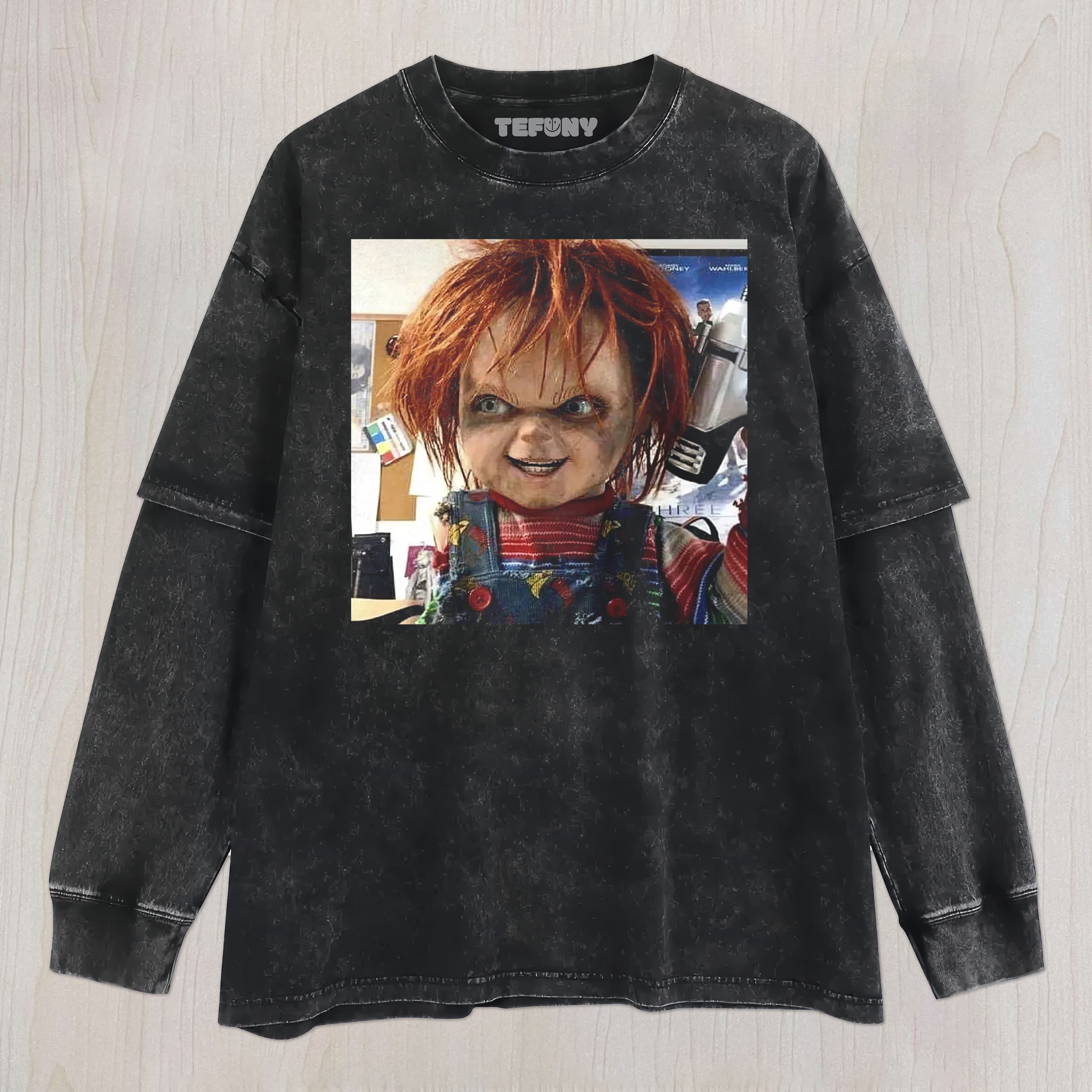 KILLER DOLL HORROR UNISEX TEE, TANK TOP, LAYERED LS, SWEATSHIRT & HOODIE