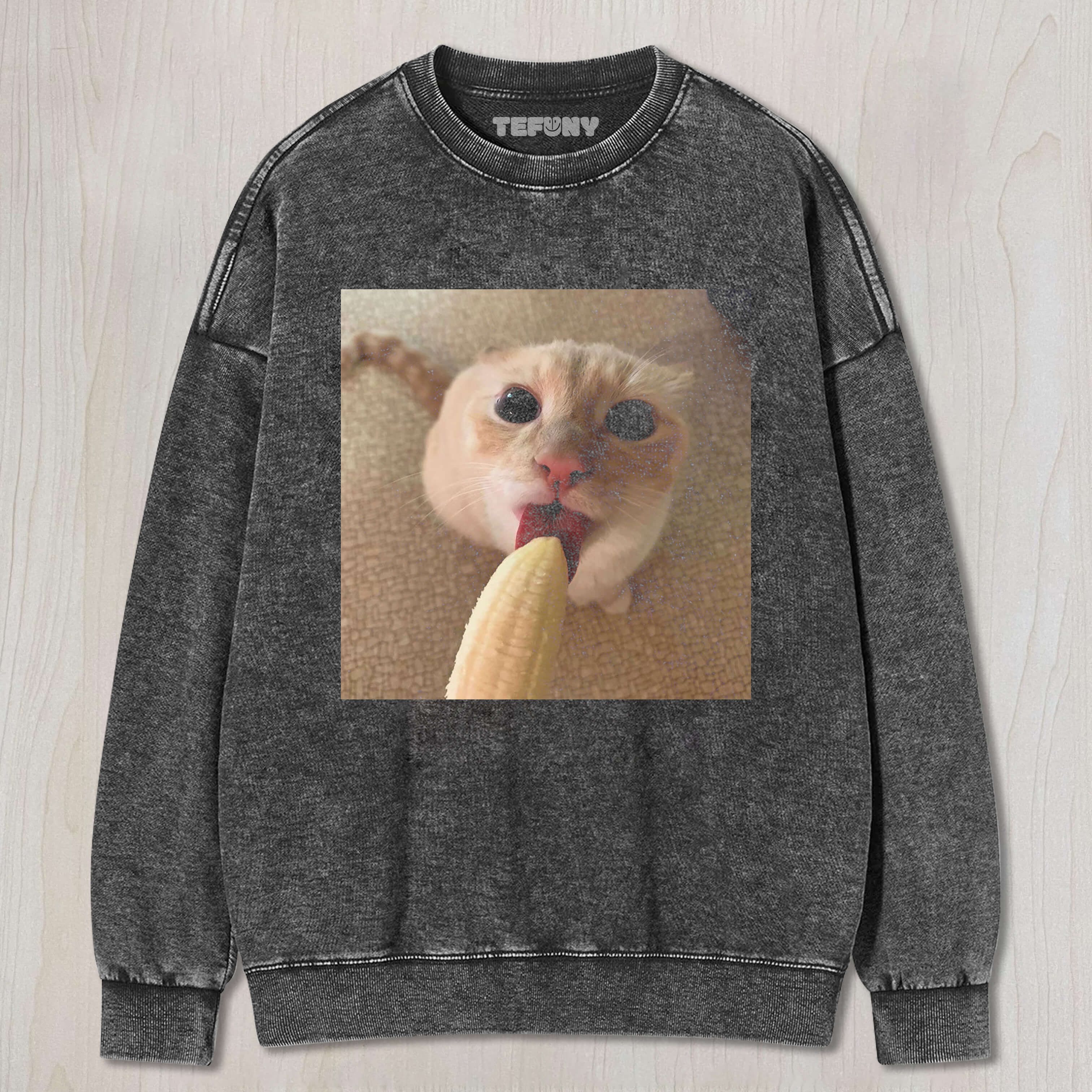 KITTEN EATS BANANA T-SHIRT