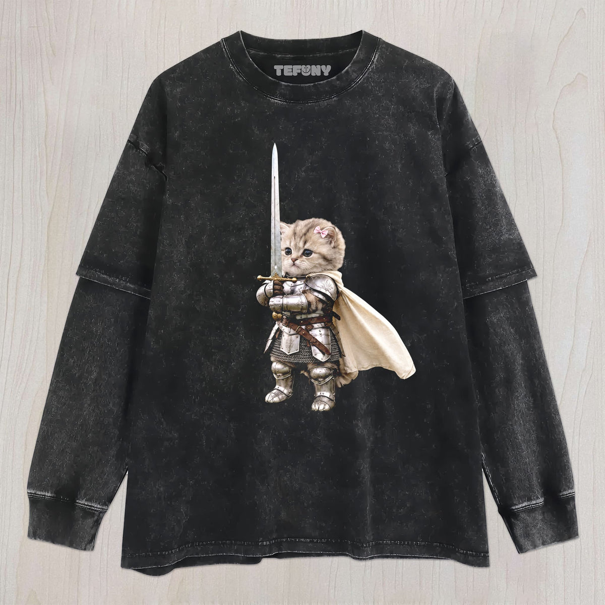 KNIGHT CAT UNISEX TEE, TANK TOP, LAYERED LS, SWEATSHIRT & HOODIE