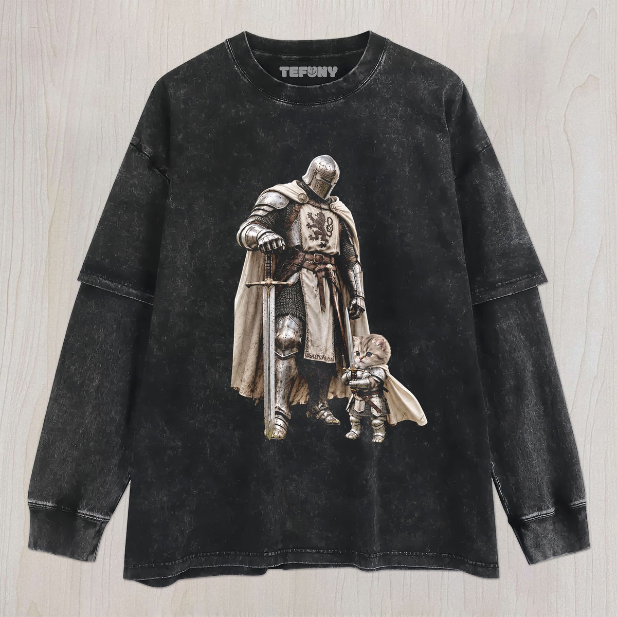 KNIGHT CAT V1 UNISEX TEE, TANK TOP, LAYERED LS, SWEATSHIRT & HOODIE