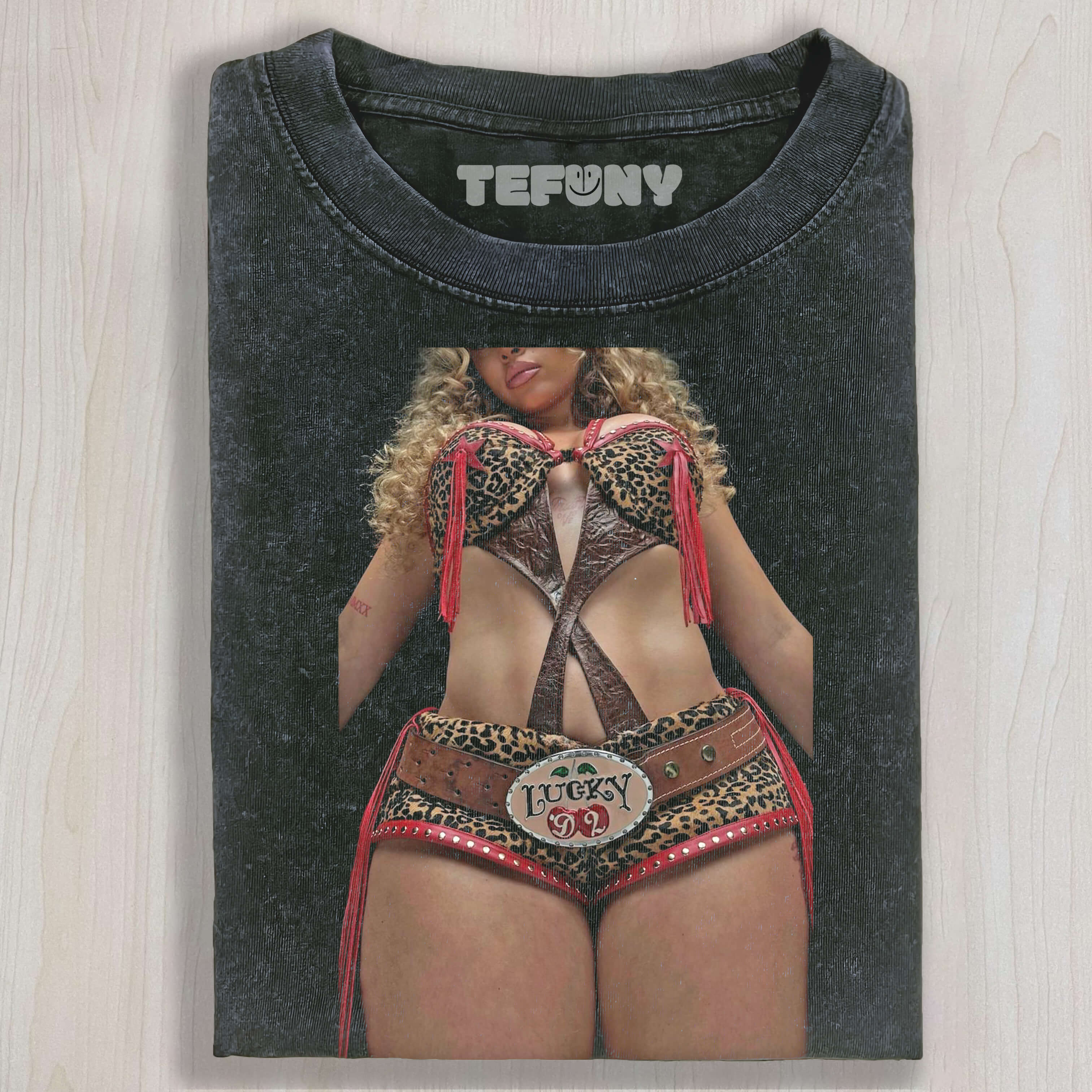 LATTO WEARING A BIKINI T-SHIRT