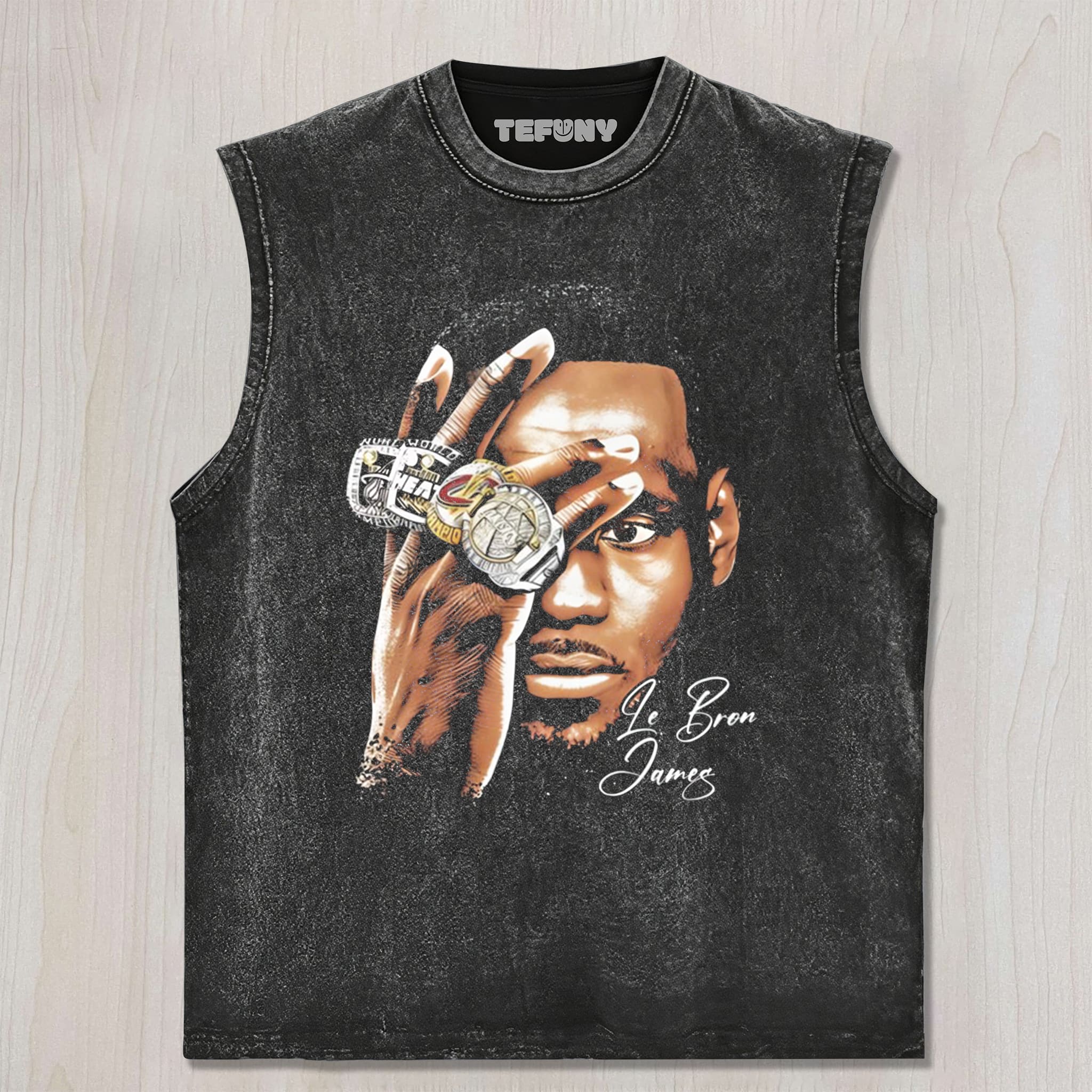 LEBRON JAMES 4 RING UNISEX TEE, TANK TOP, LAYERED LS, SWEATSHIRT & HOODIE