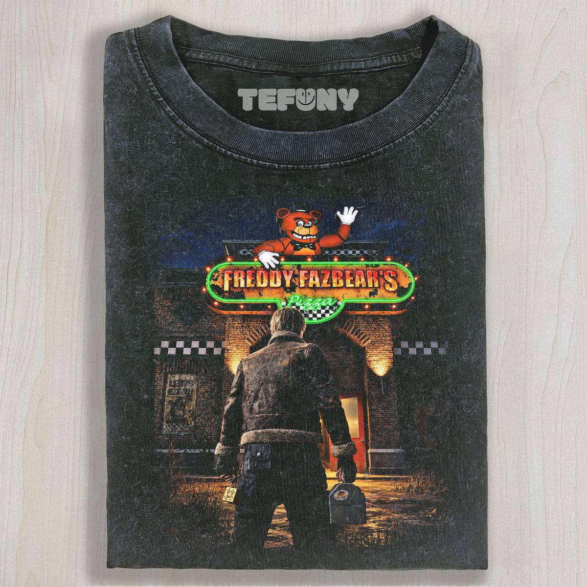LEON & FIVE NIGHTS AT FREDDY'S UNISEX TEE, TANK TOP, LAYERED LS, SWEATSHIRT & HOODIE