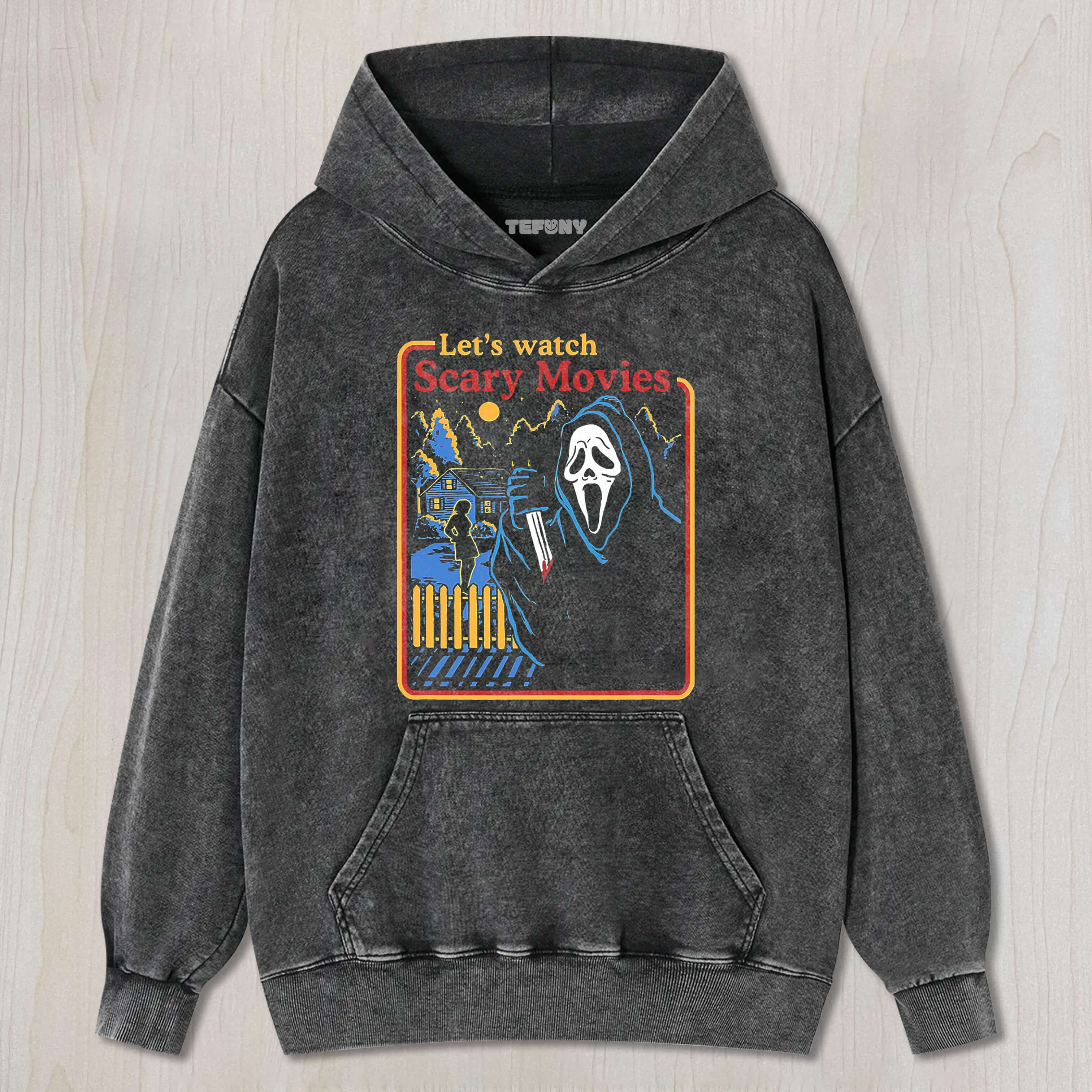 LET'S WATCH SCARY MOVIES TEE & SWEAT & HOOD