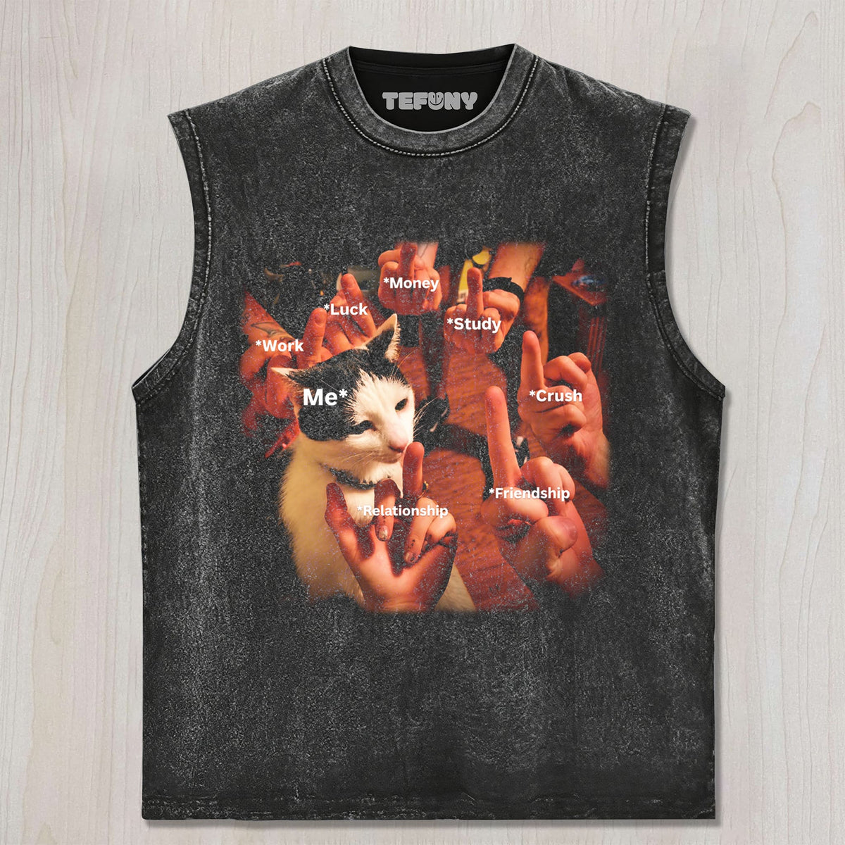 LIFE CAT MEME UNISEX TEE, TANK TOP, LAYERED LS, SWEATSHIRT & HOODIE