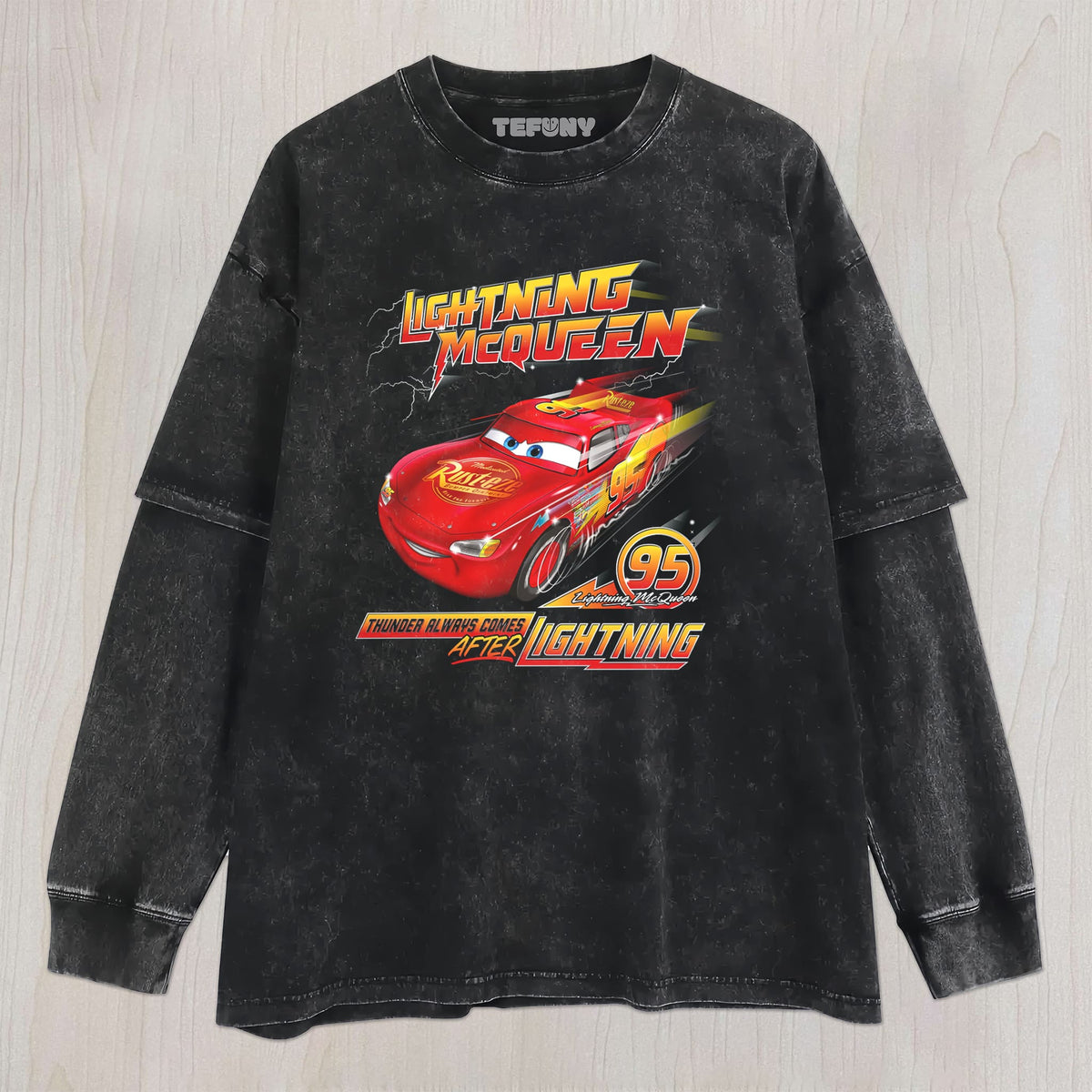 LIGHTNING MCQUEEN V1 UNISEX TEE, TANK TOP, LAYERED LS, SWEATSHIRT & HOODIE