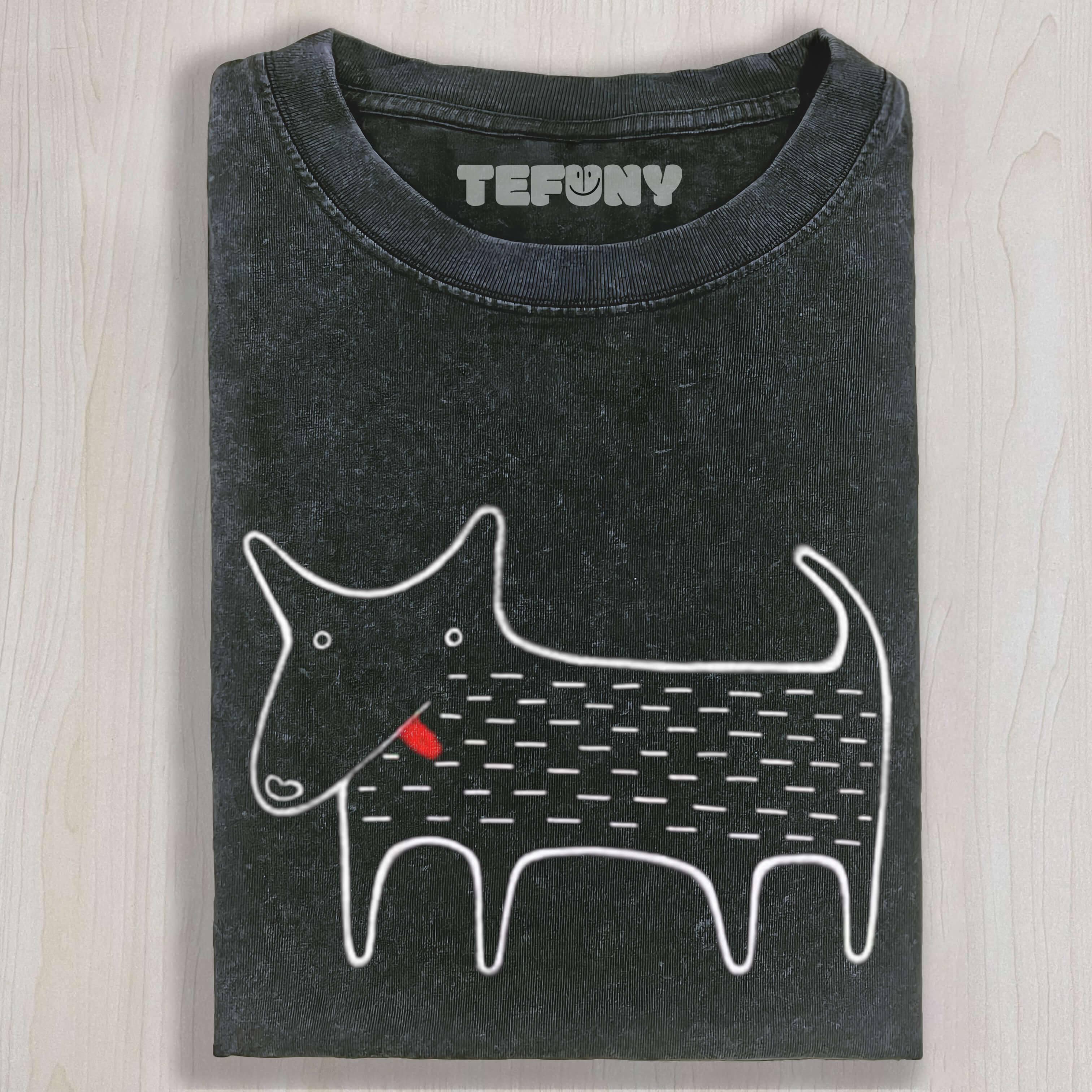 LINE DOG T-SHIRT