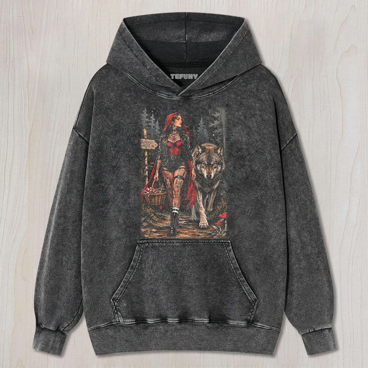 LITTLE RED RIDING HOOD GOTHIC UNISEX TEE, TANK TOP, LAYERED LS, SWEATSHIRT & HOODIE