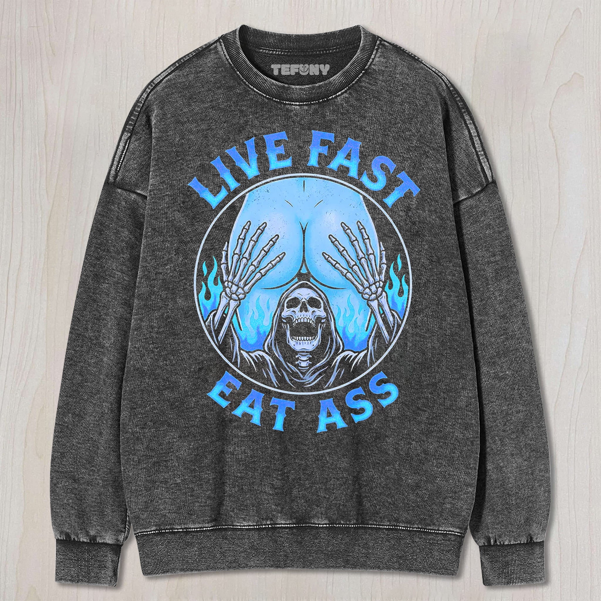 LIVE FAST EAT ASS UNISEX TEE, TANK TOP, LAYERED LS, SWEATSHIRT & HOODIE