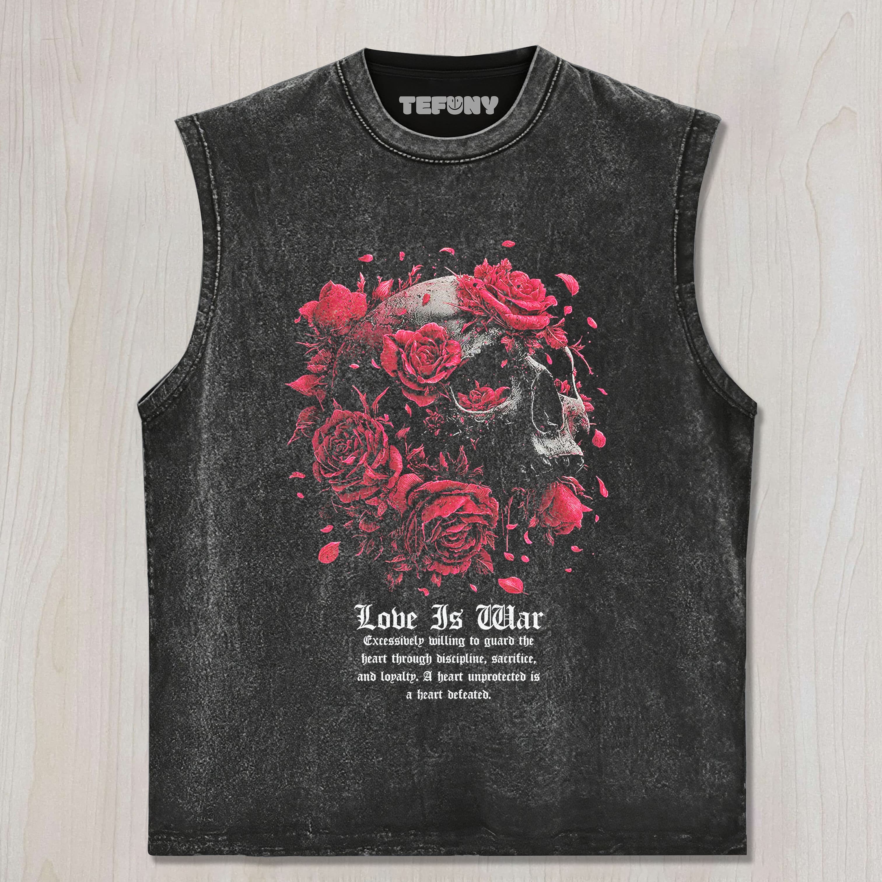 LOVE IS WAR THE COST OF LOVE TANK TOP