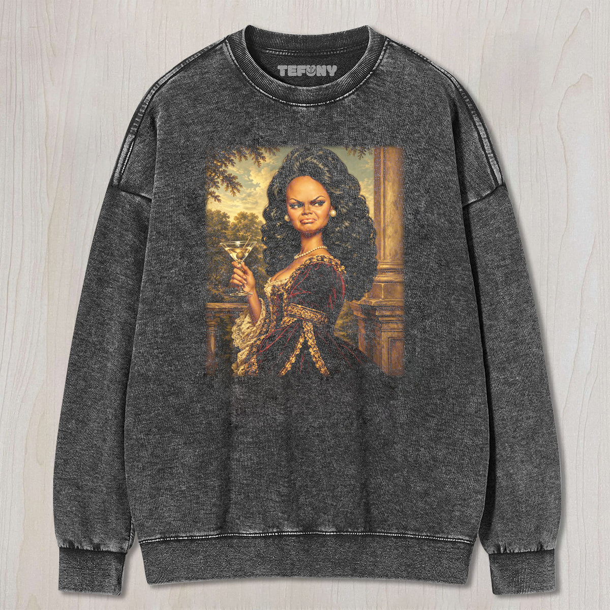 LUXE VINTAGE DOLL PORTRAIT UNISEX TEE, TANK TOP, LAYERED LS, SWEATSHIRT & HOODIE