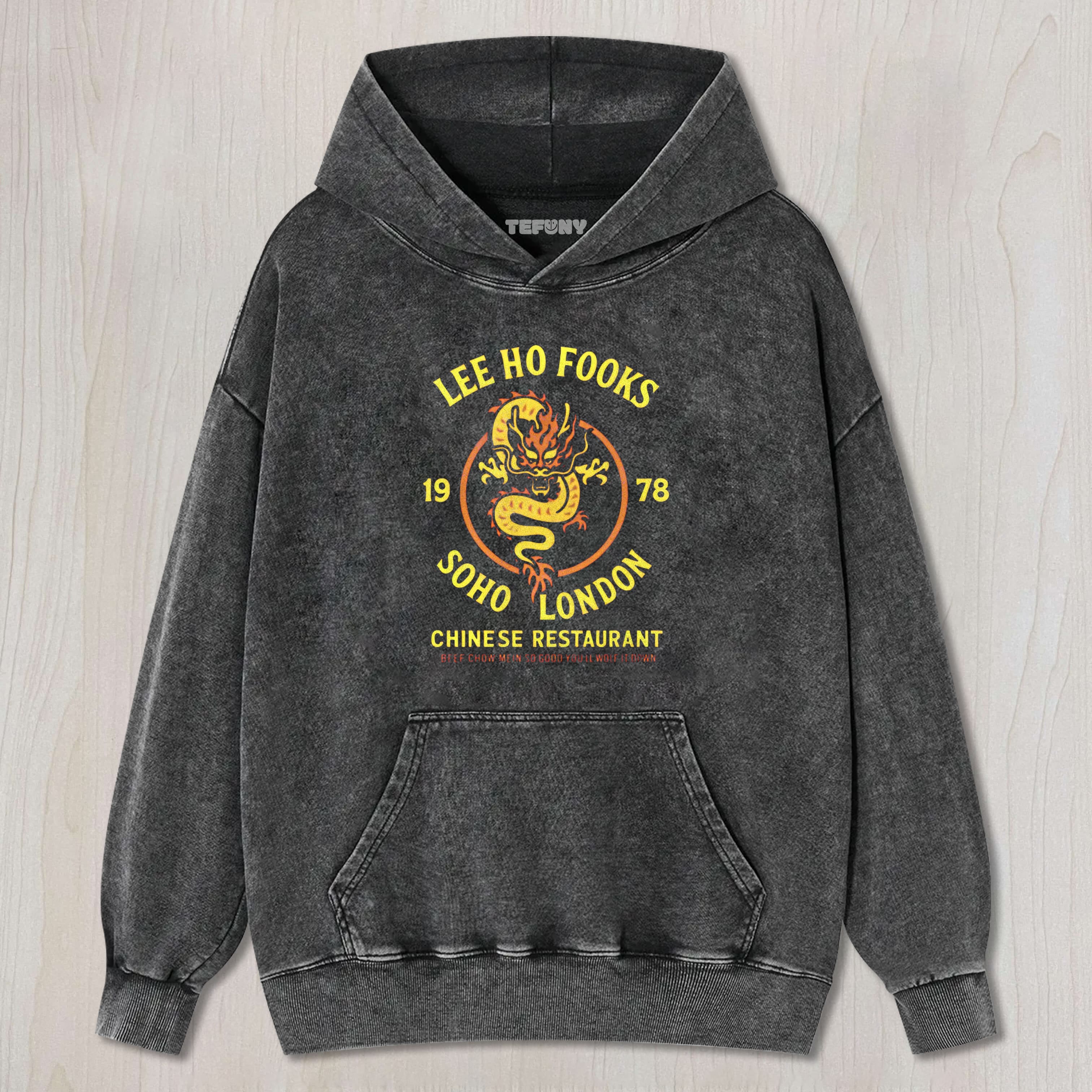 LEE HO FOOKS CHINESE RESTAURANT PARODY WASHED TEE & SWEAT & HOOD
