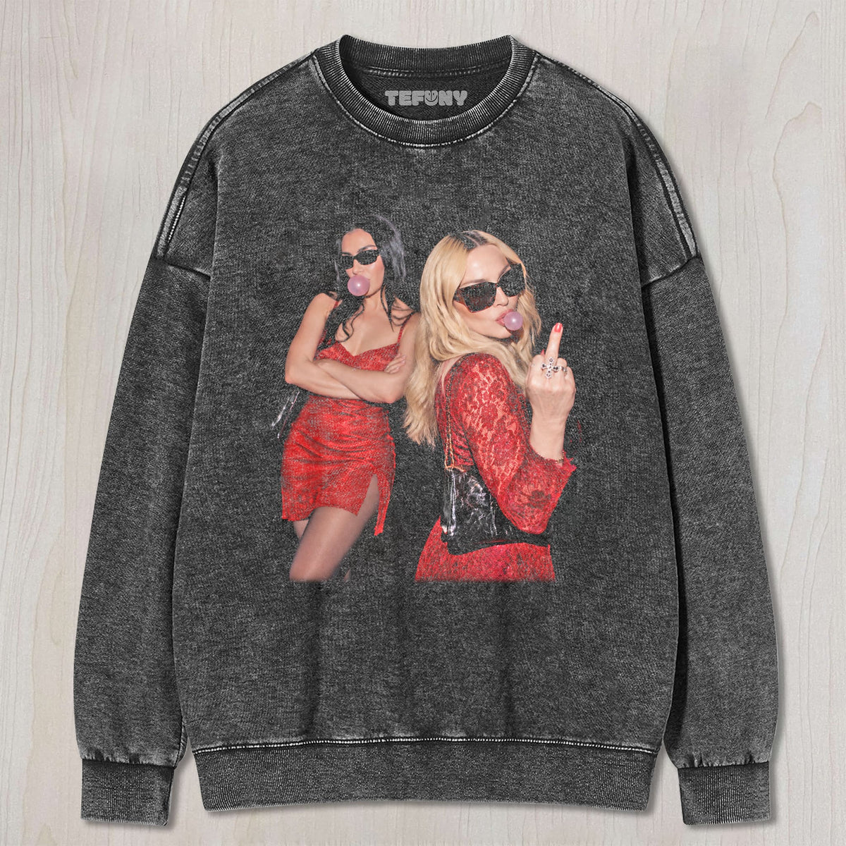 MADONNA & CHARLI XCX V7 UNISEX TEE, TANK TOP, LAYERED LS, SWEATSHIRT & HOODIE