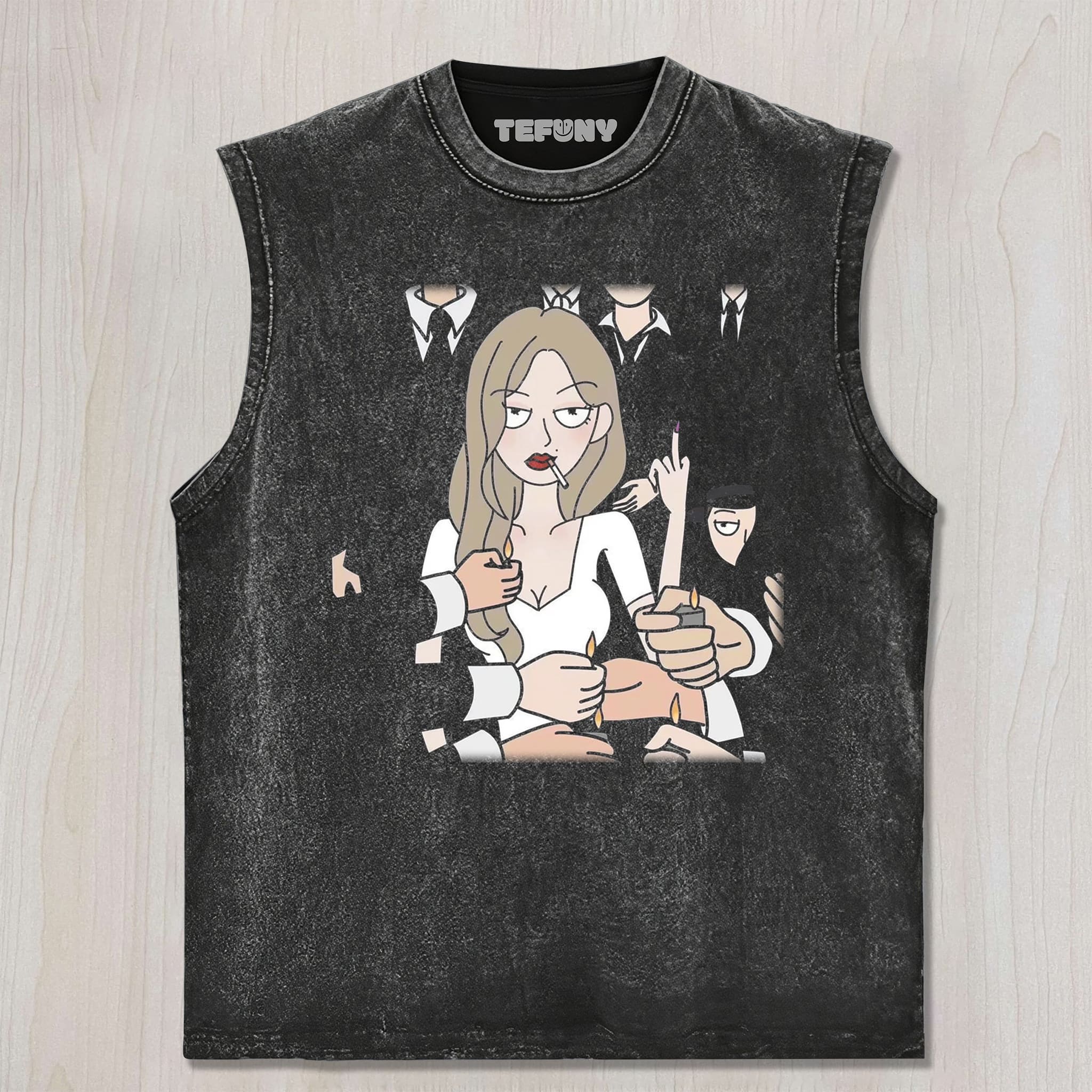 MALÈNA & CARTOON UNISEX TEE, TANK TOP, LAYERED LS, SWEATSHIRT & HOODIE