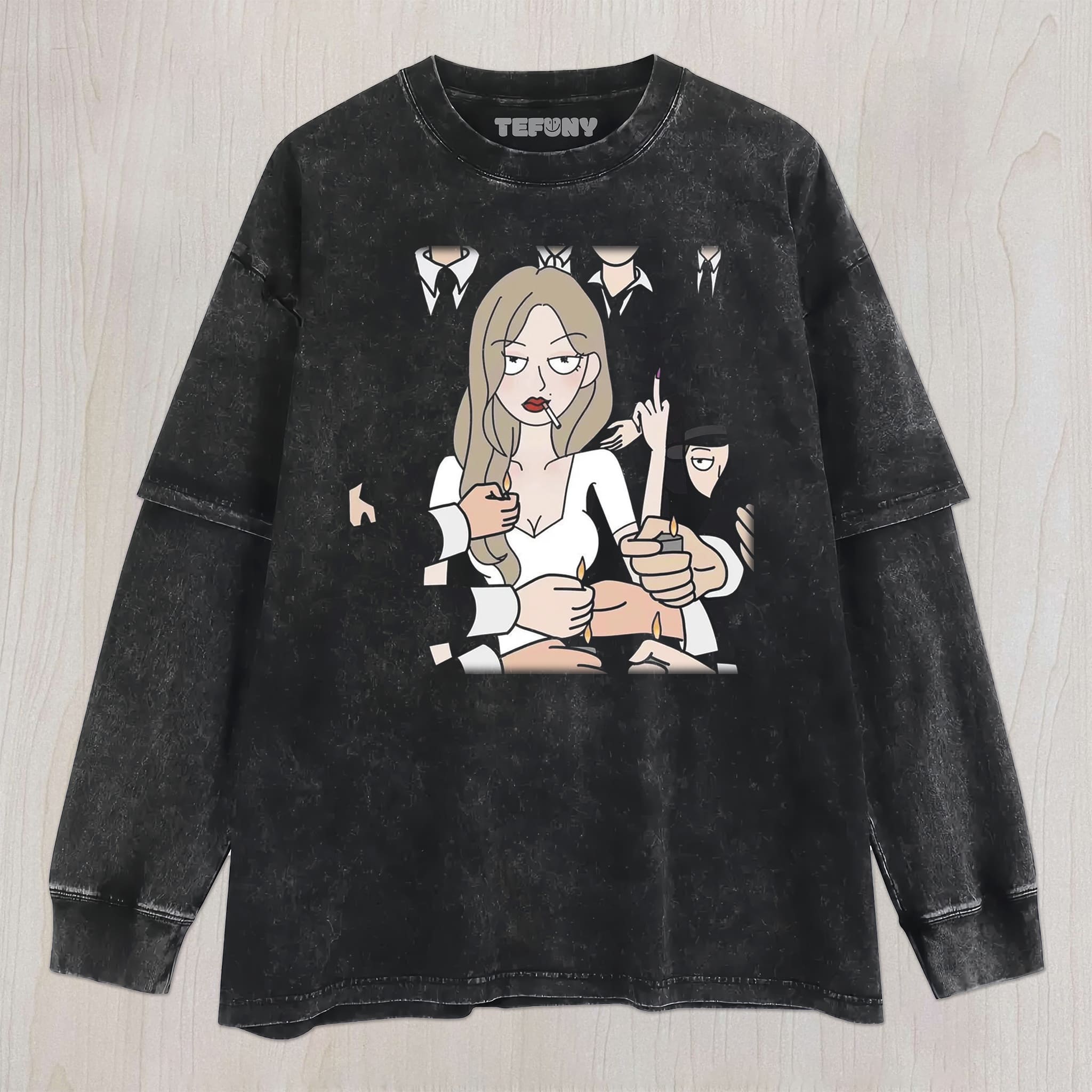 MALÈNA & CARTOON UNISEX TEE, TANK TOP, LAYERED LS, SWEATSHIRT & HOODIE