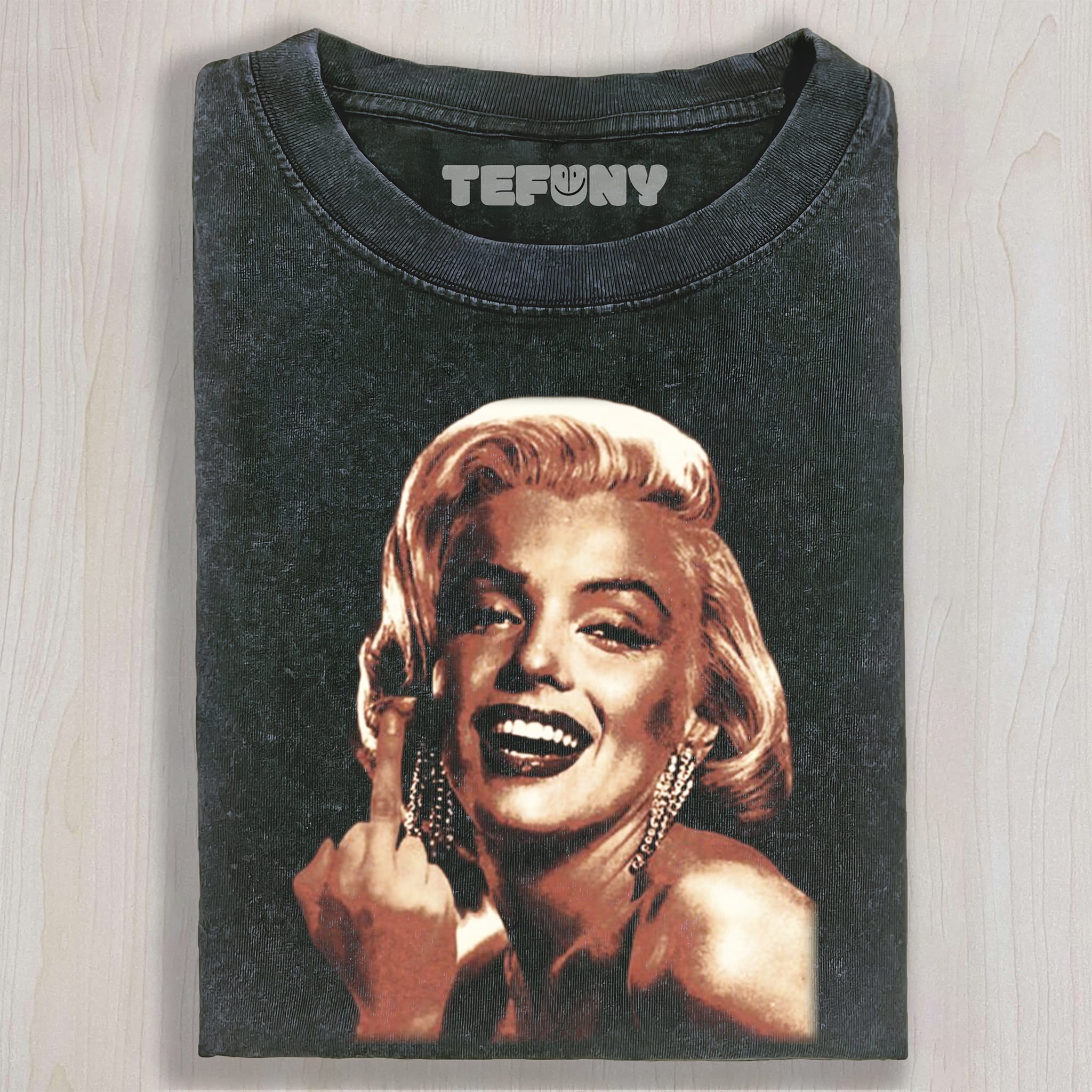 MARILYN MONROE MIDDLE FINGER UNISEX TEE, TANK TOP, LAYERED LS, SWEATSHIRT & HOODIE