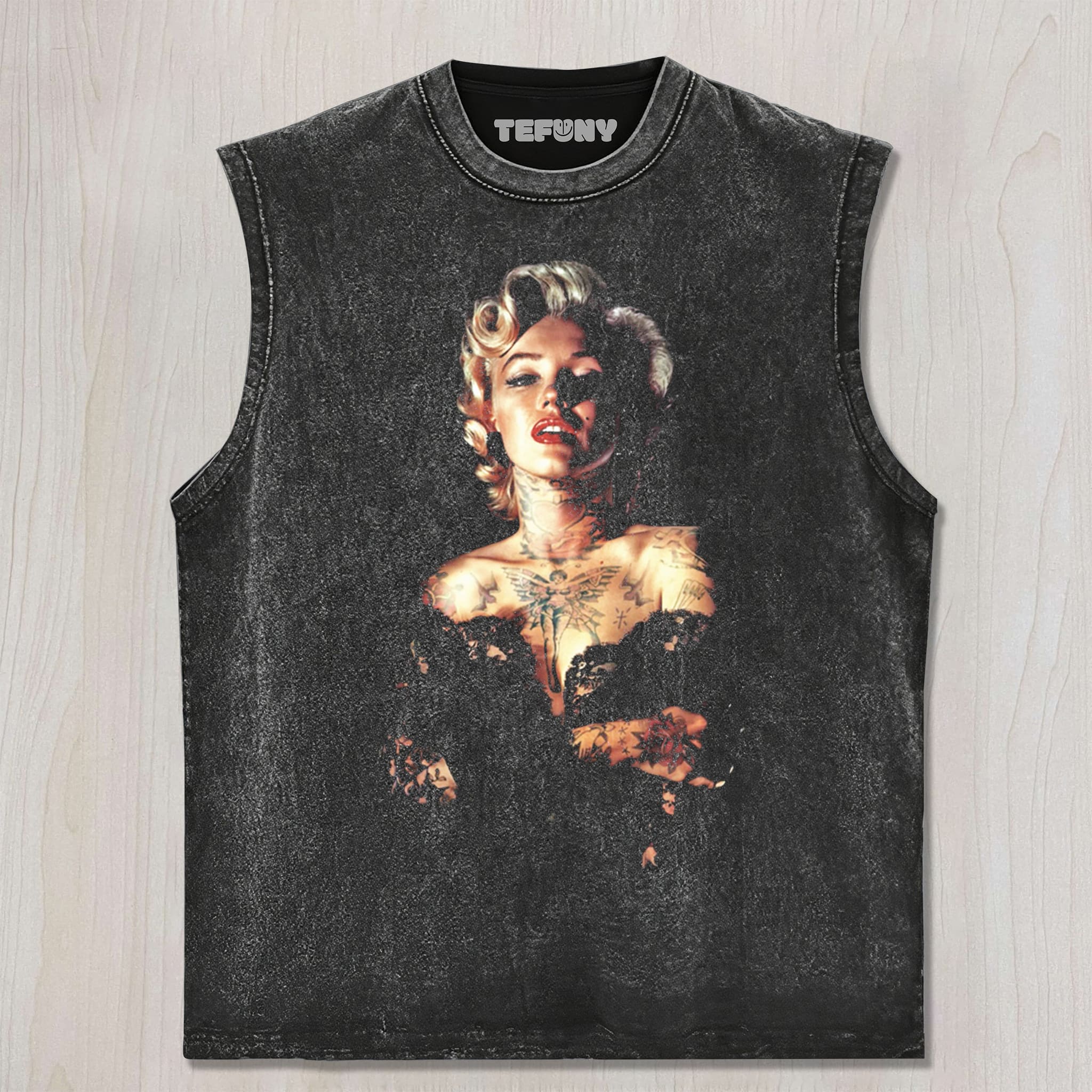 MARILYN MONROE TATTOO UNISEX TEE, TANK TOP, LAYERED LS, SWEATSHIRT & HOODIE