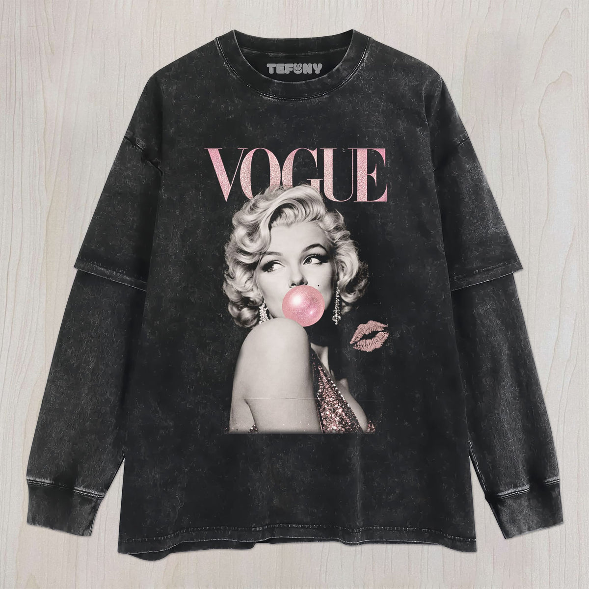 MARILYN MONROE VOGUE UNISEX TEE, TANK TOP, LAYERED LS, SWEATSHIRT & HOODIE