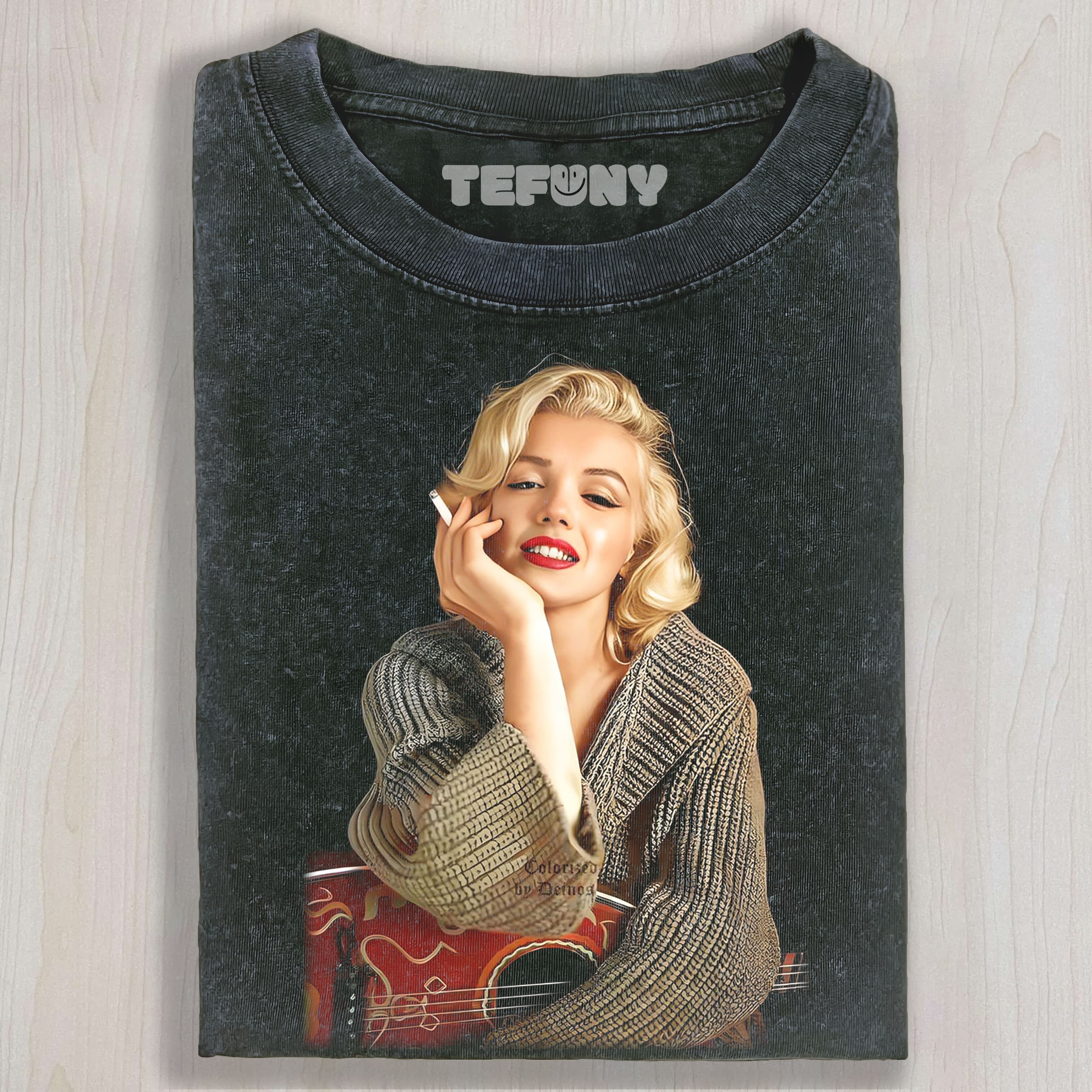 MARILYN MONROE HOLDING GUITAR TEE & SWEAT & HOOD