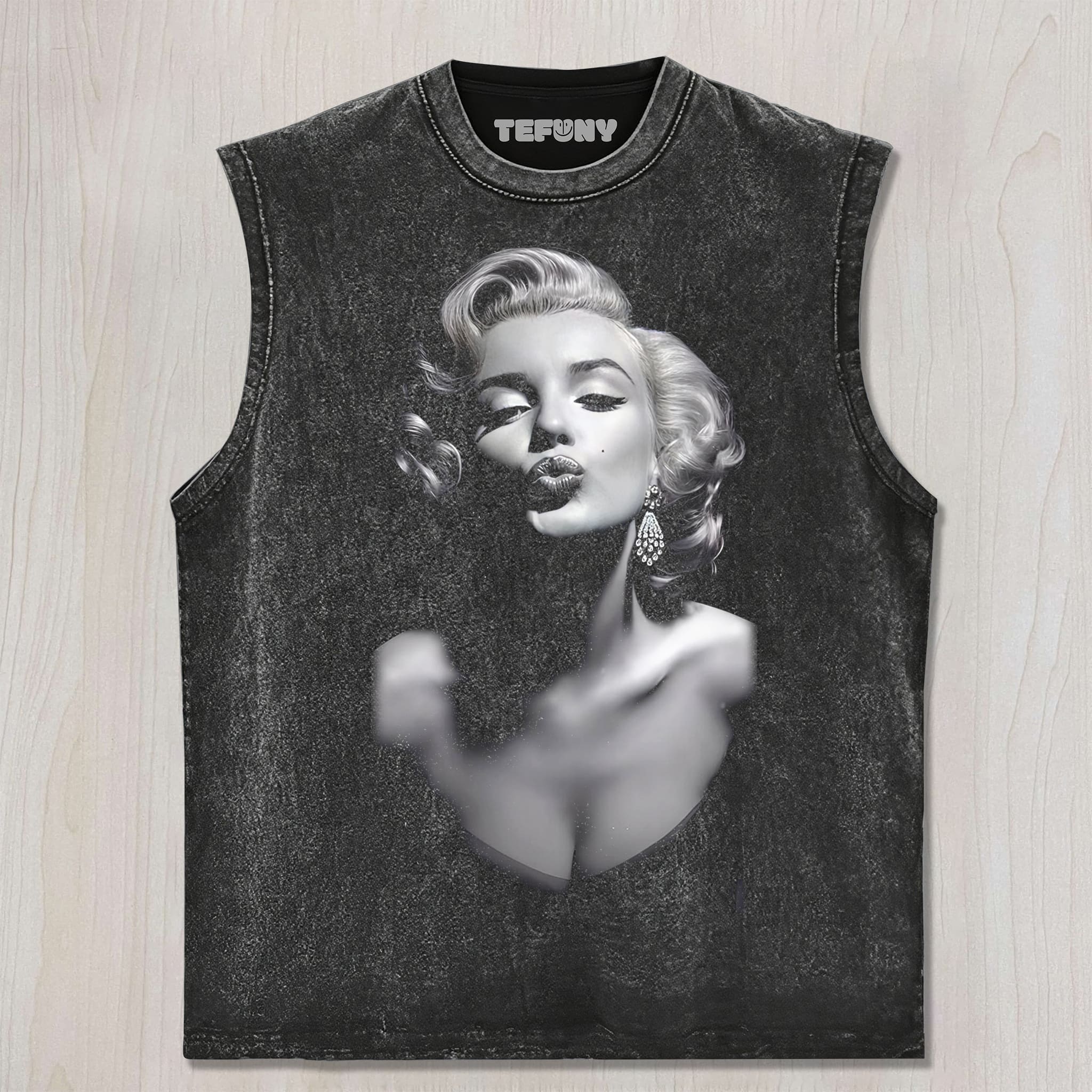 MARILYN MONROE POUTING UNISEX TEE, TANK TOP, LAYERED LS, SWEATSHIRT & HOODIE