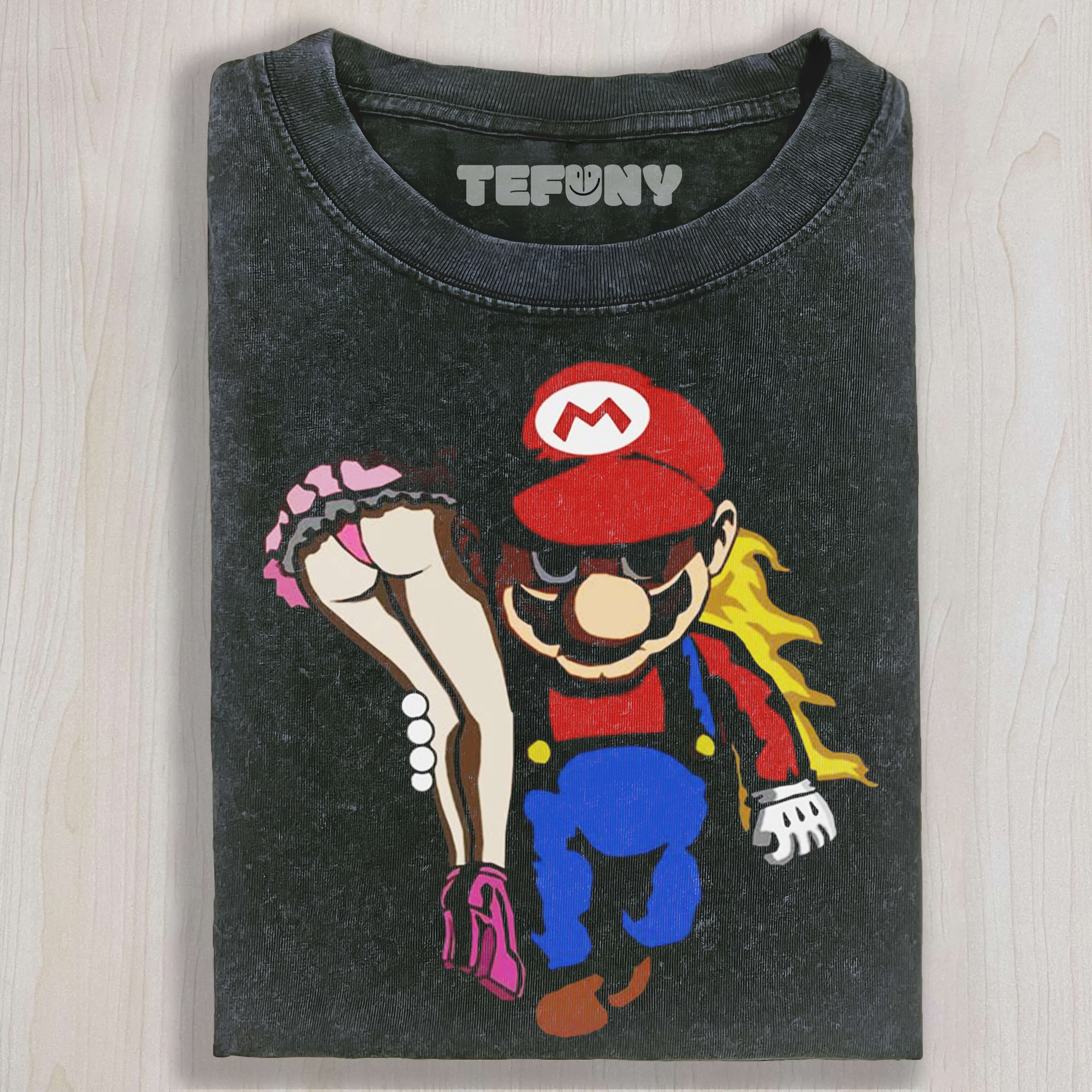 MARIO CARRYING A SEXY WOMAN T-SHIRT