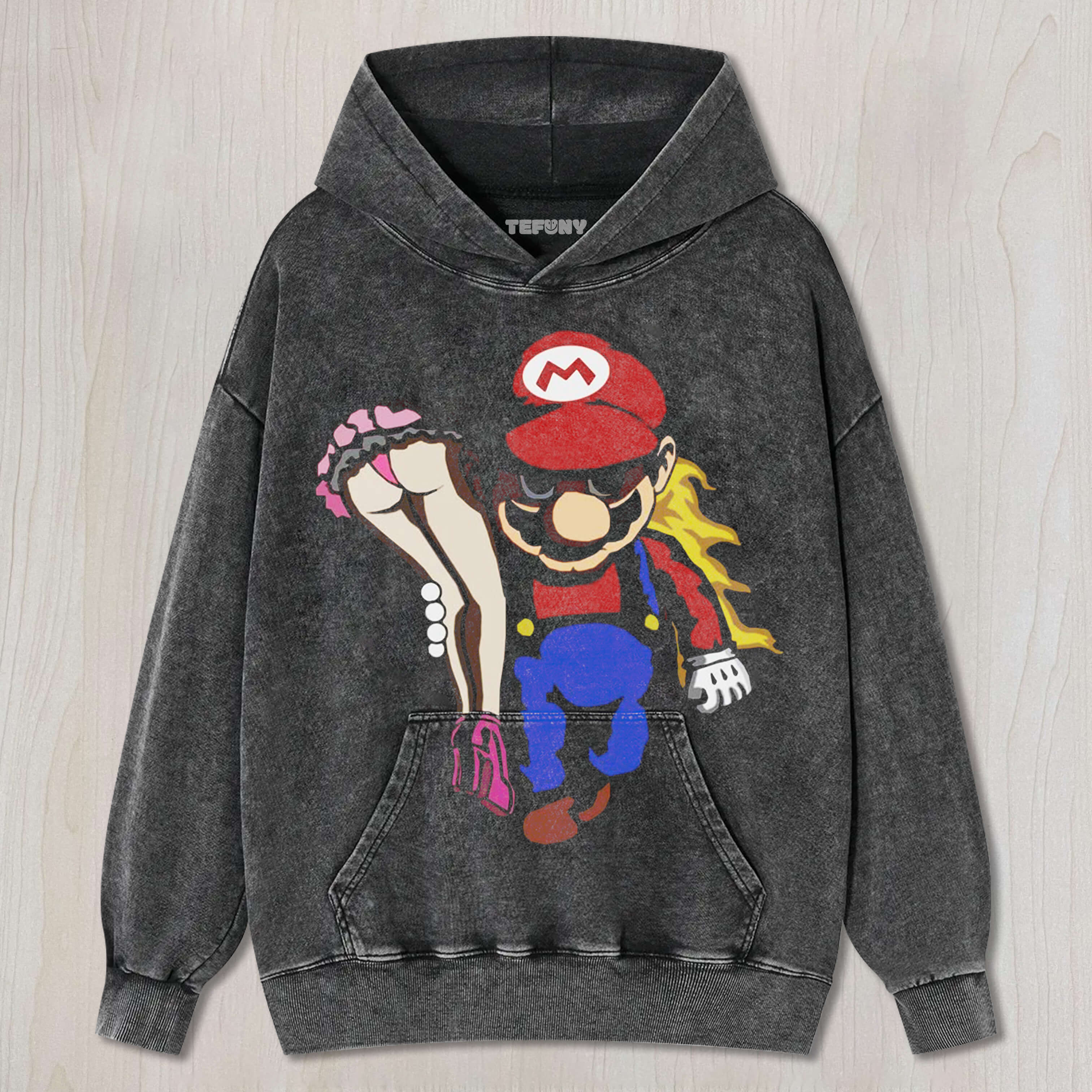 MARIO CARRYING A SEXY WOMAN T-SHIRT