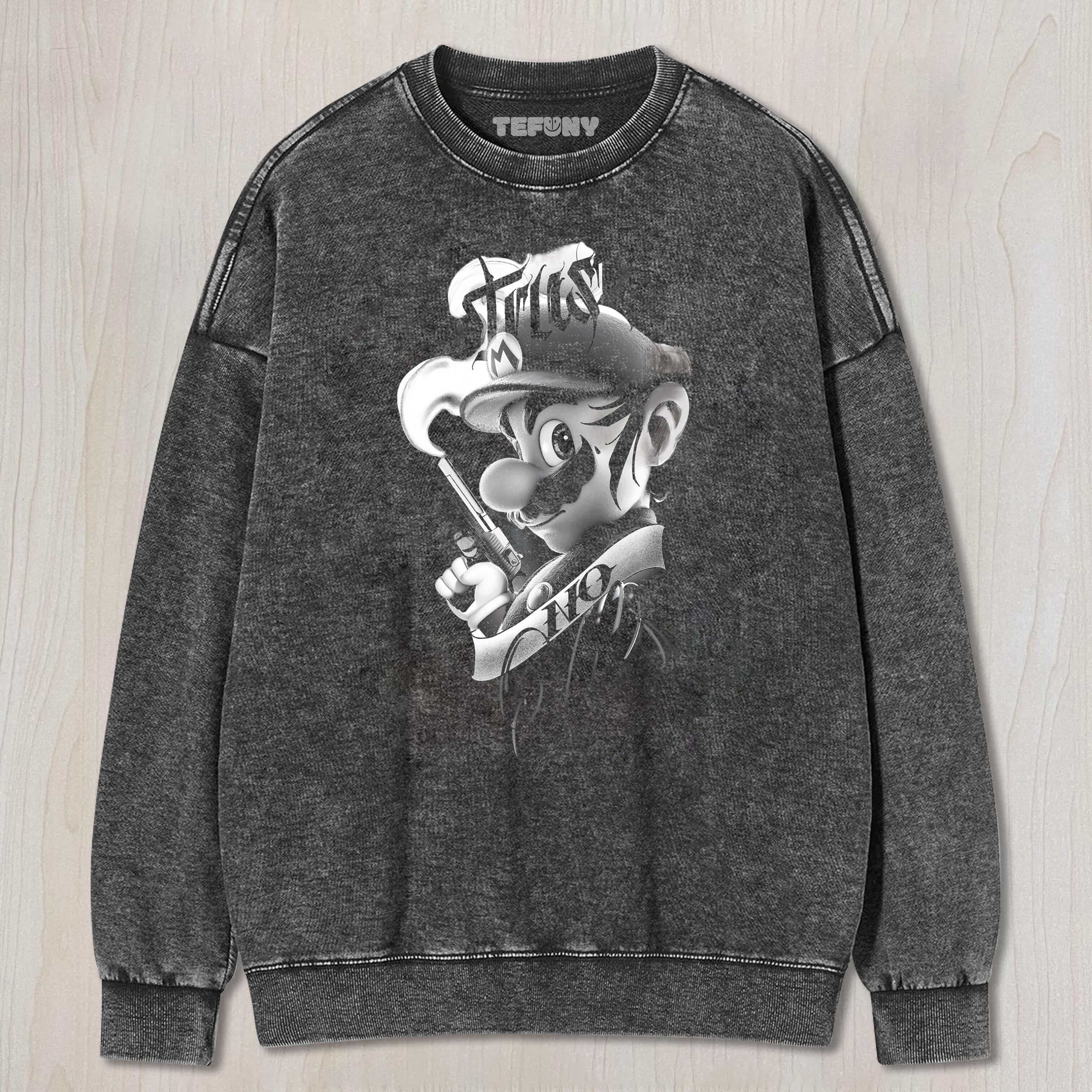 MARIO WITH A GUN TEE & SWEAT & HOOD