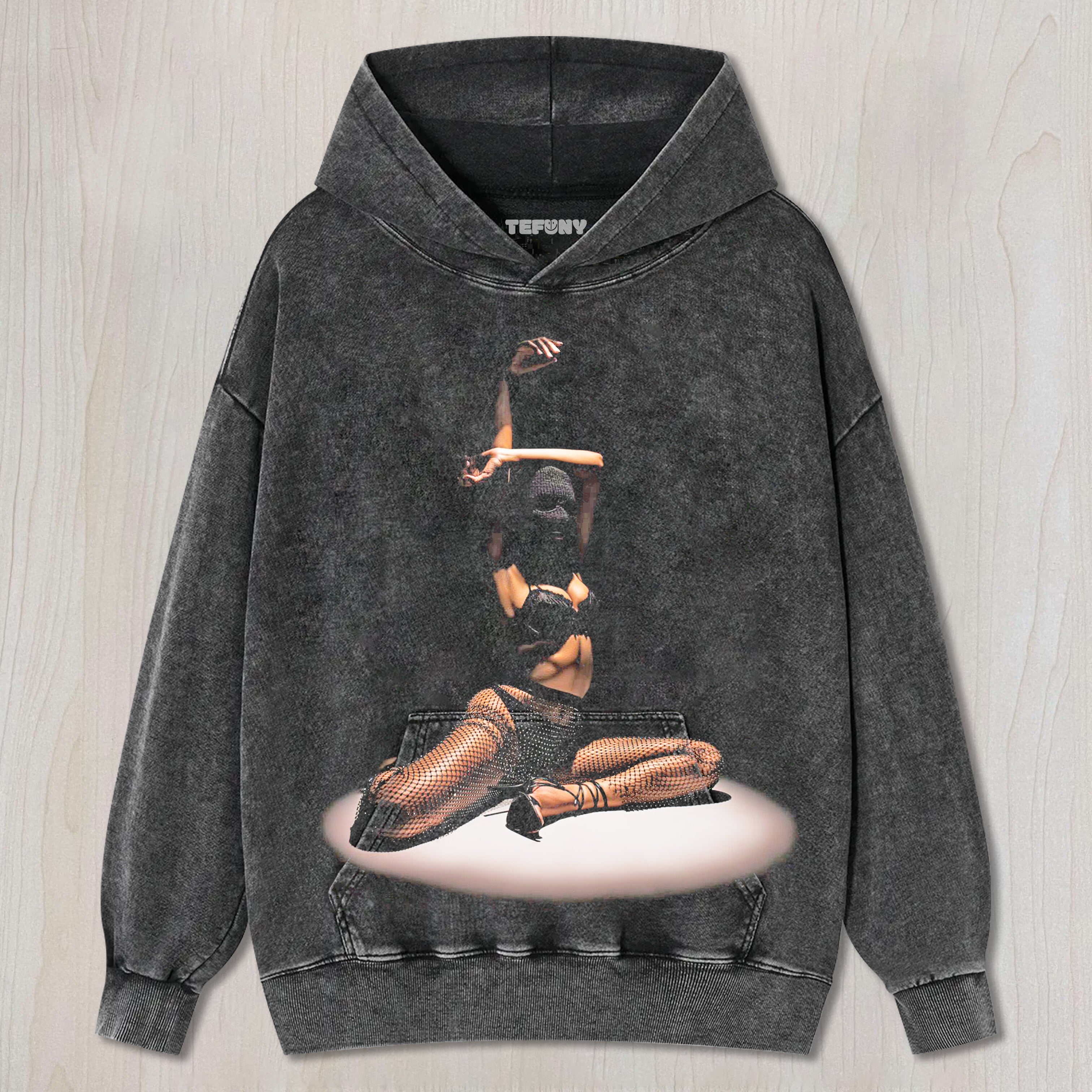 MASKED WOMAN DANCING T-SHIRT