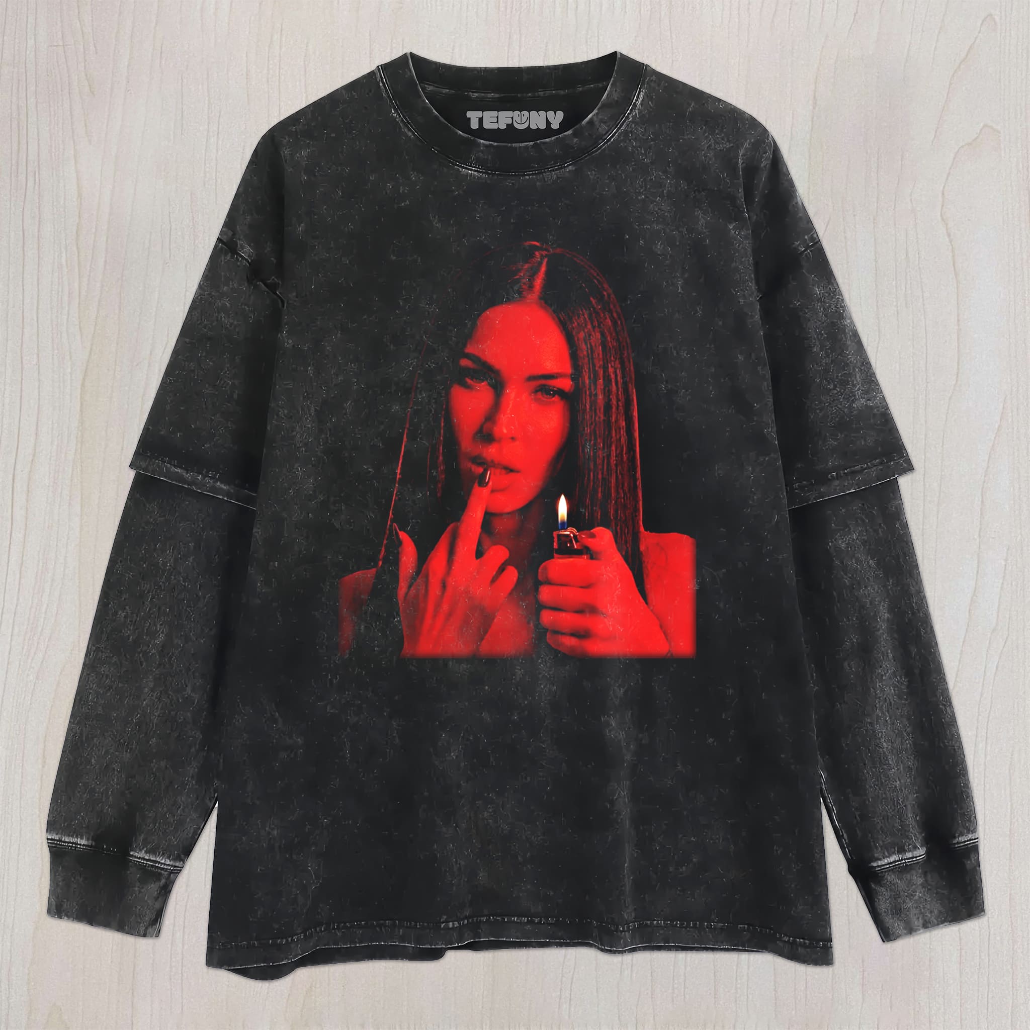 MEGAN FOX RED UNISEX TEE, TANK TOP, LAYERED LS, SWEATSHIRT & HOODIE