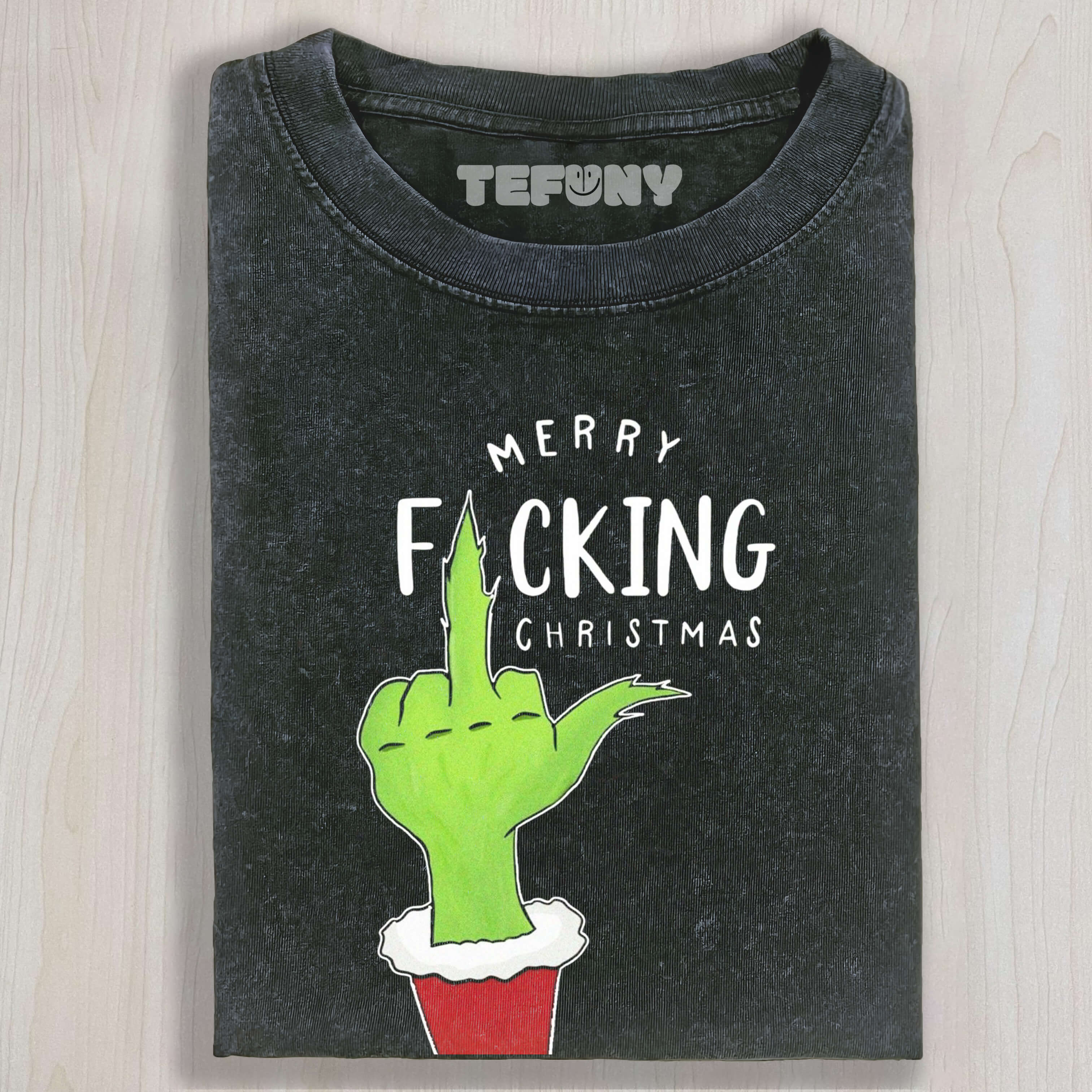 MERRY CHRISTMAS, MIDDLE FINGER TEE & SWEAT & HOOD