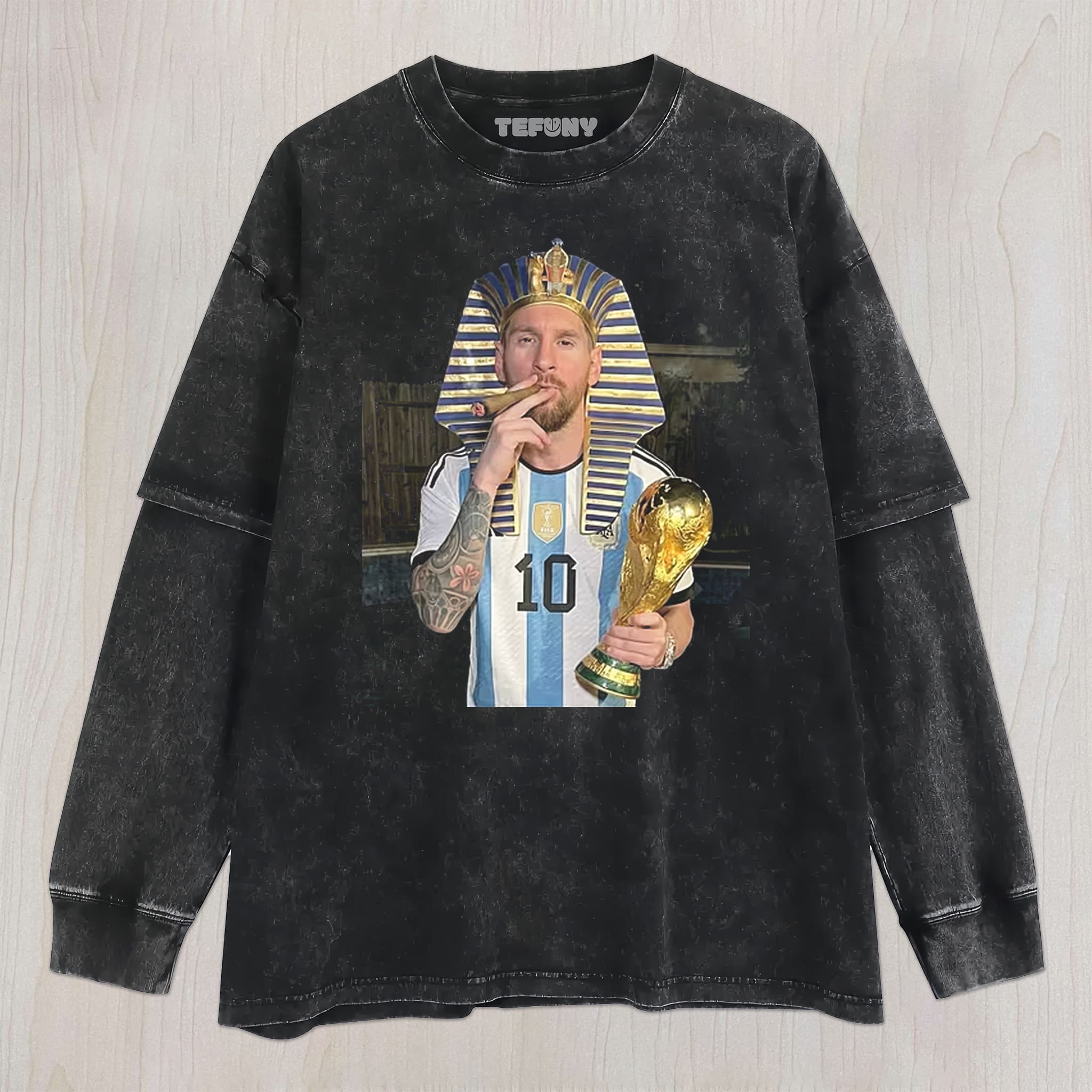 MESSI FUNNY V1 UNISEX TEE, TANK TOP, LAYERED LS, SWEATSHIRT & HOODIE