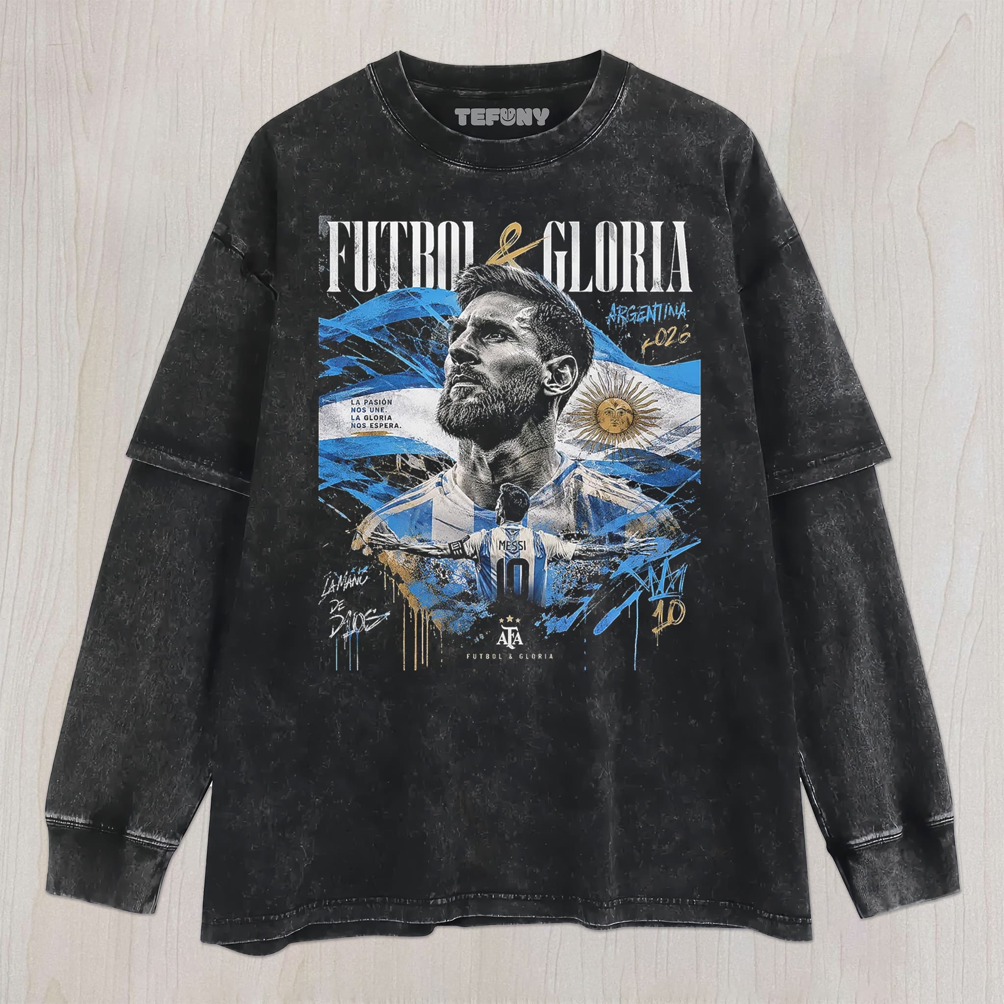 MESSI V1 UNISEX TEE, TANK TOP, LAYERED LS, SWEATSHIRT & HOODIE