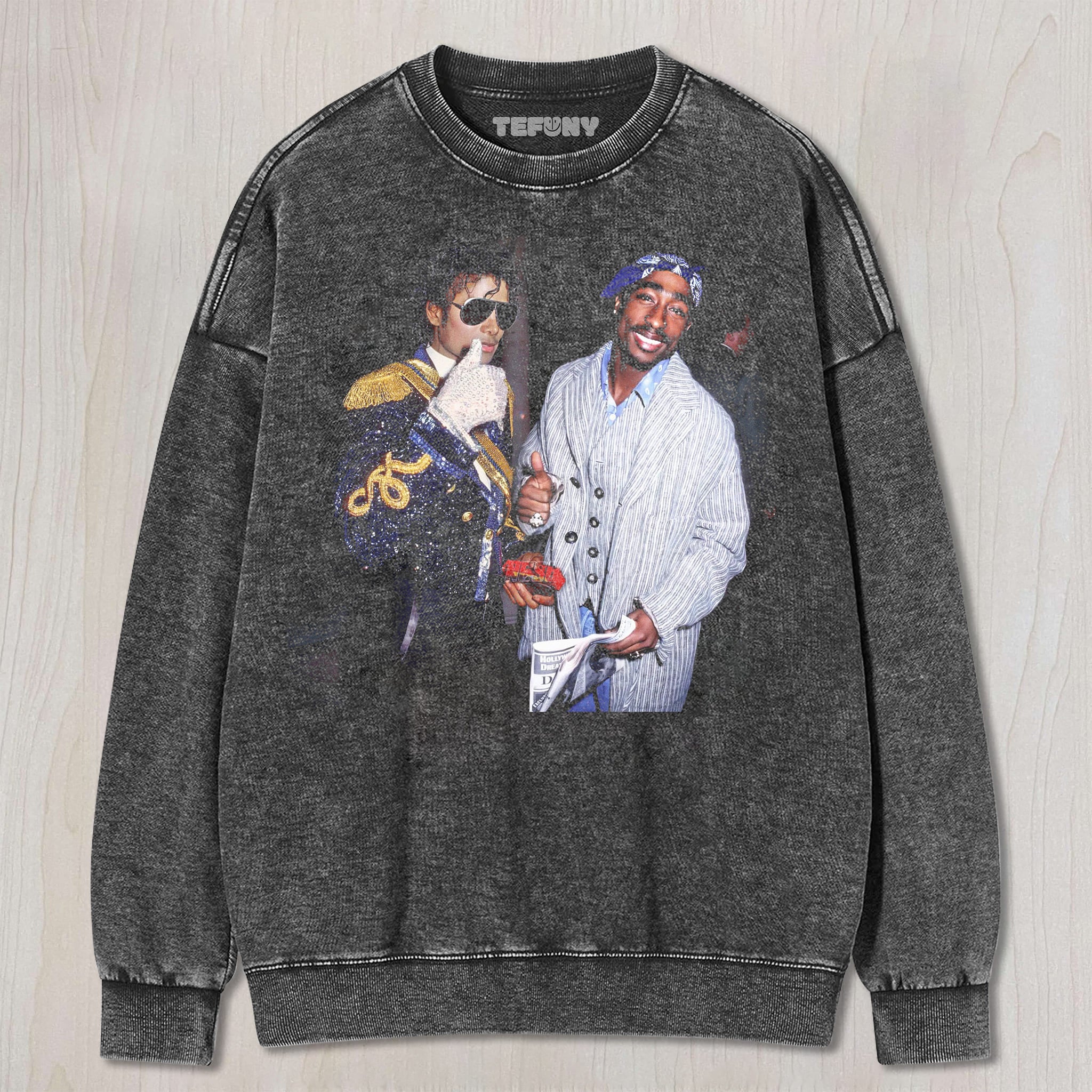 MICHAEL JACKSON AND TUPAC UNISEX TEE, TANK TOP, LAYERED LS, SWEATSHIRT & HOODIE