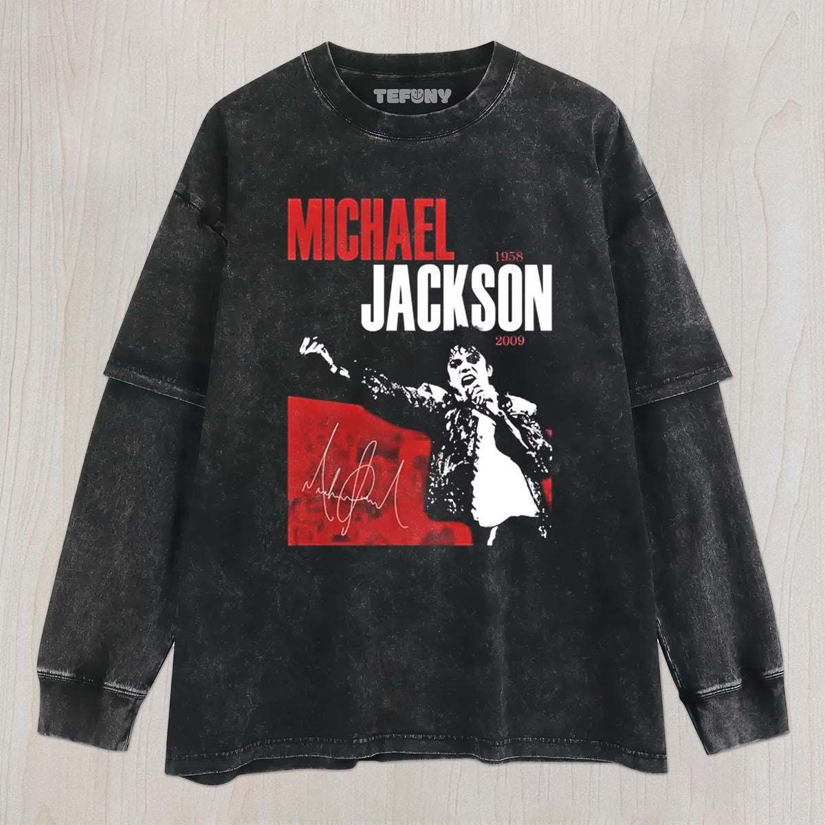 MICHAEL JACKSON MEMORIAL UNISEX TEE, TANK TOP, LAYERED LS, SWEATSHIRT & HOODIE