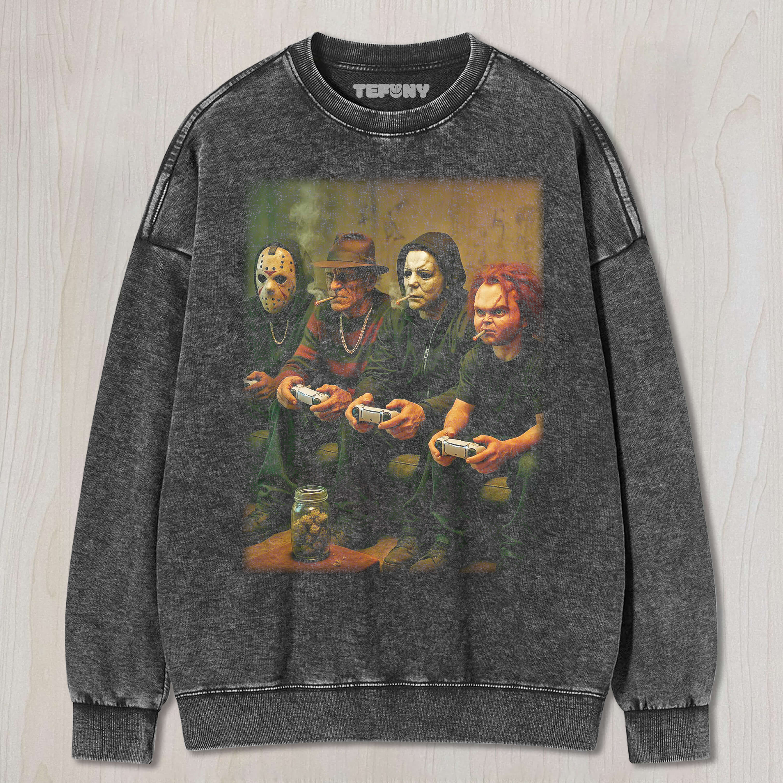 MICHAEL, CHUCKY AND OTHERS PLAY GAMES T-SHIRT