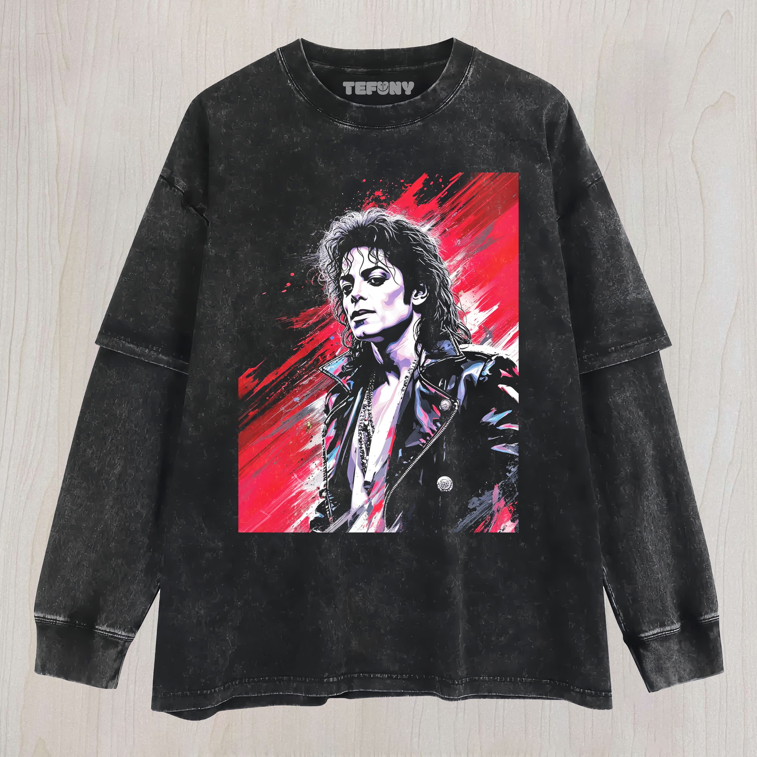 MICHAEL JACKSON V4 UNISEX TEE, TANK TOP, LAYERED LS, SWEATSHIRT & HOODIE