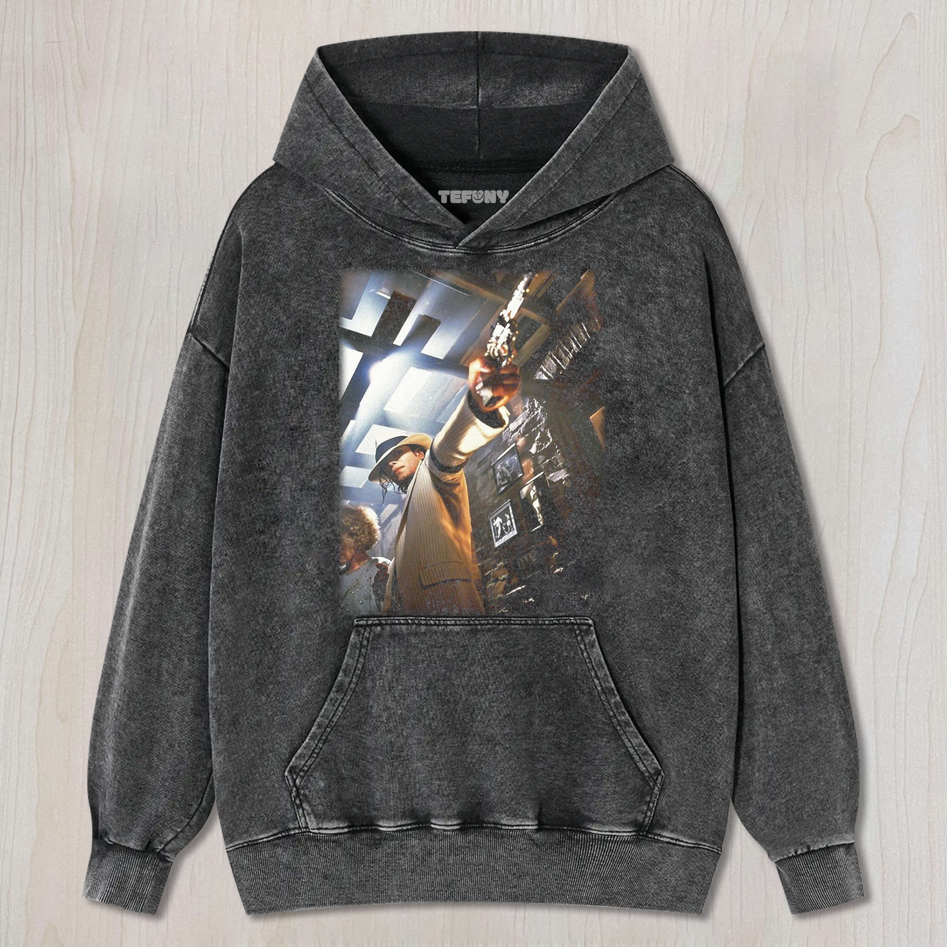 MICHAEL JACKSON WITH A GUN T-SHIRT