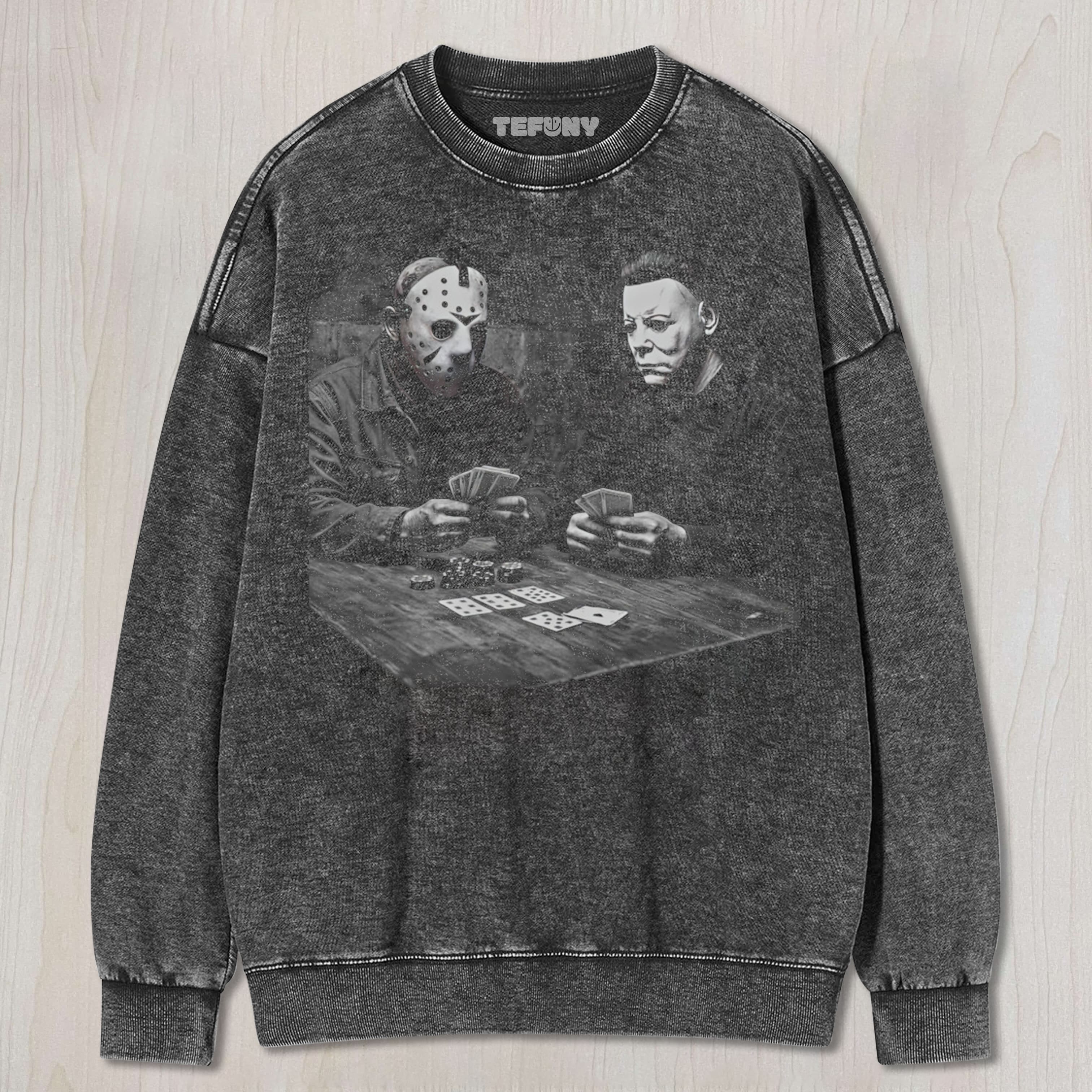 MICHAEL MYERS AND JASON UNISEX TEE, TANK TOP, LAYERED LS, SWEATSHIRT & HOODIE