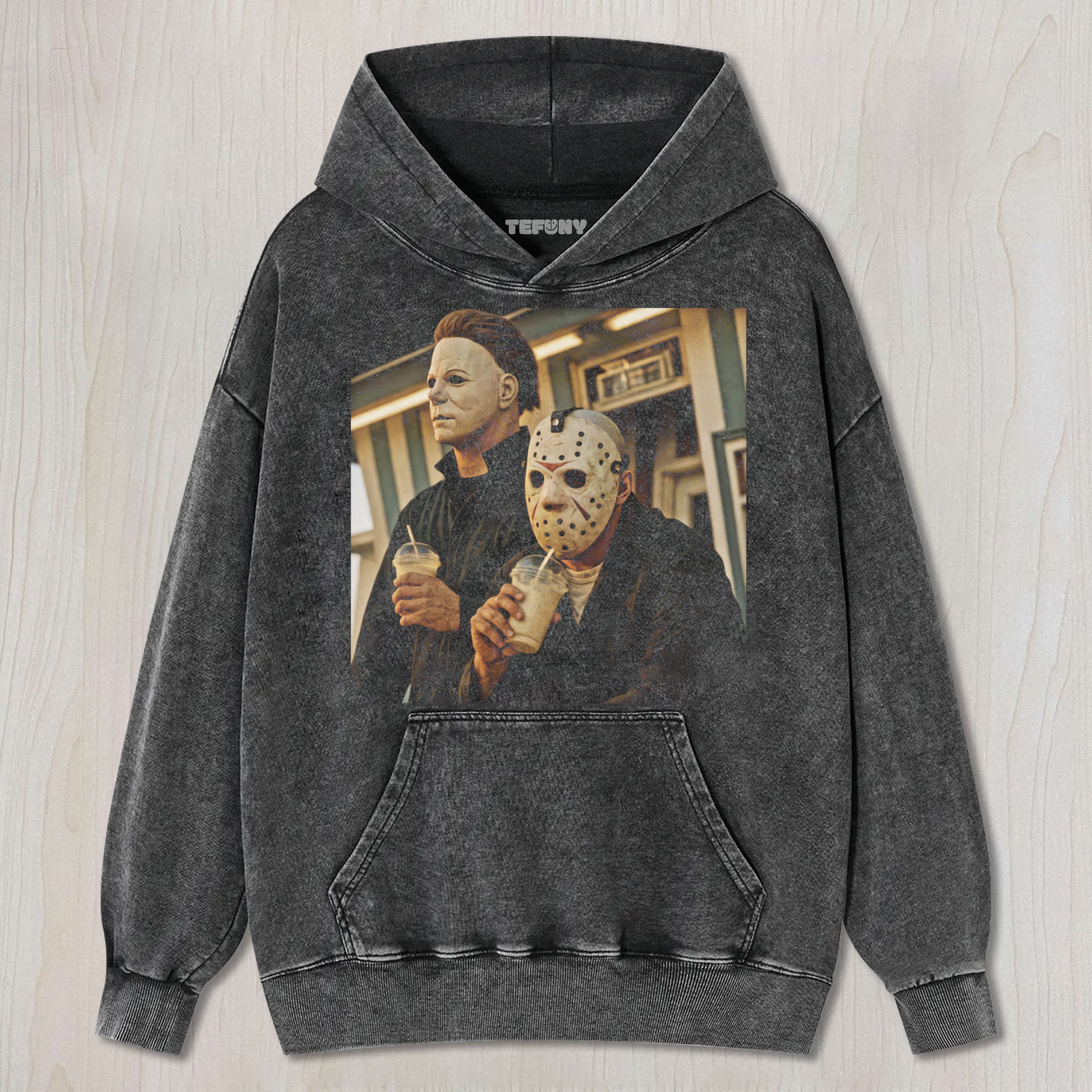 MICHAEL MYERS AND JASON V2 UNISEX TEE, TANK TOP, LAYERED LS, SWEATSHIRT & HOODIE