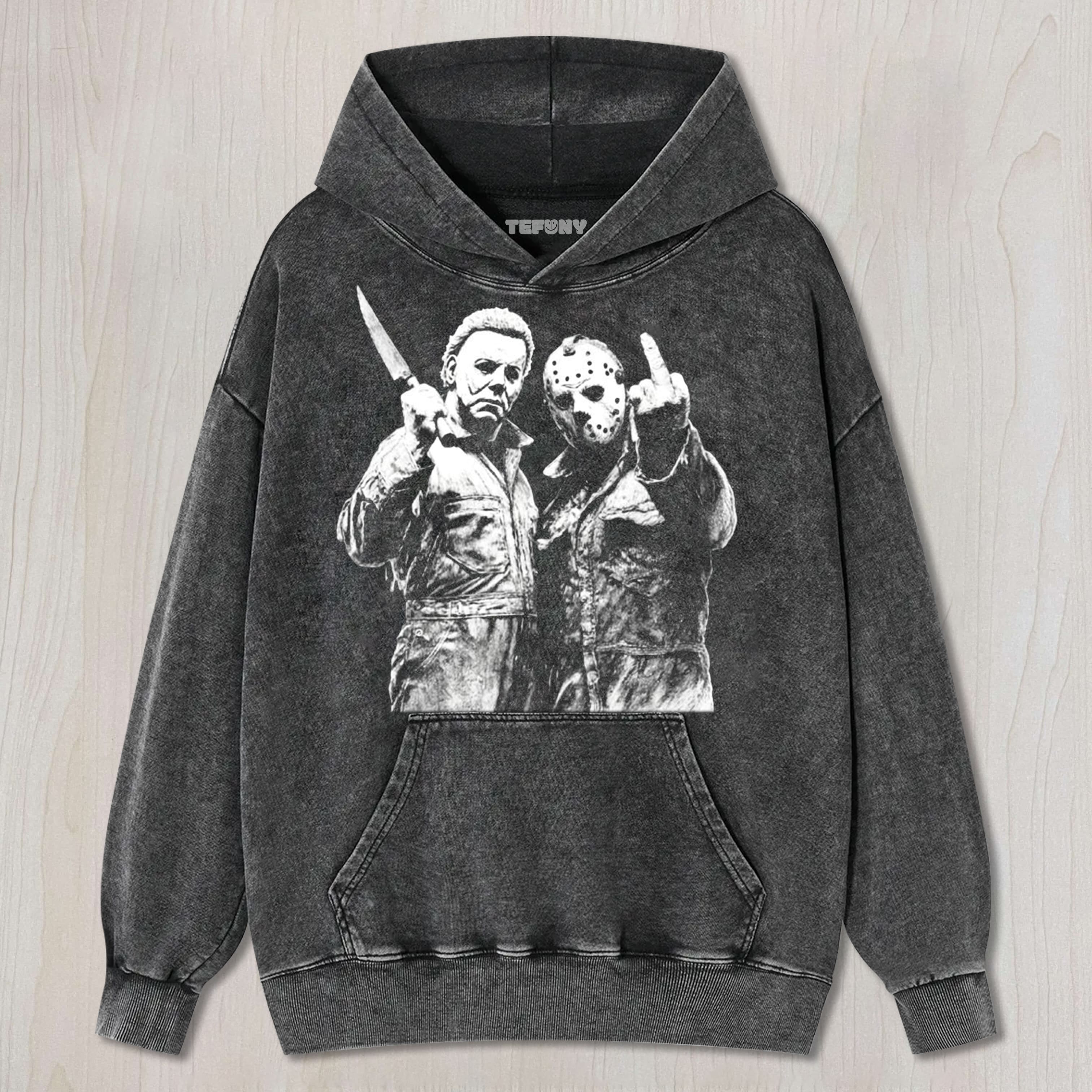 MICHAEL MYERS AND JASON V4 UNISEX TEE, TANK TOP, LAYERED LS, SWEATSHIRT & HOODIE