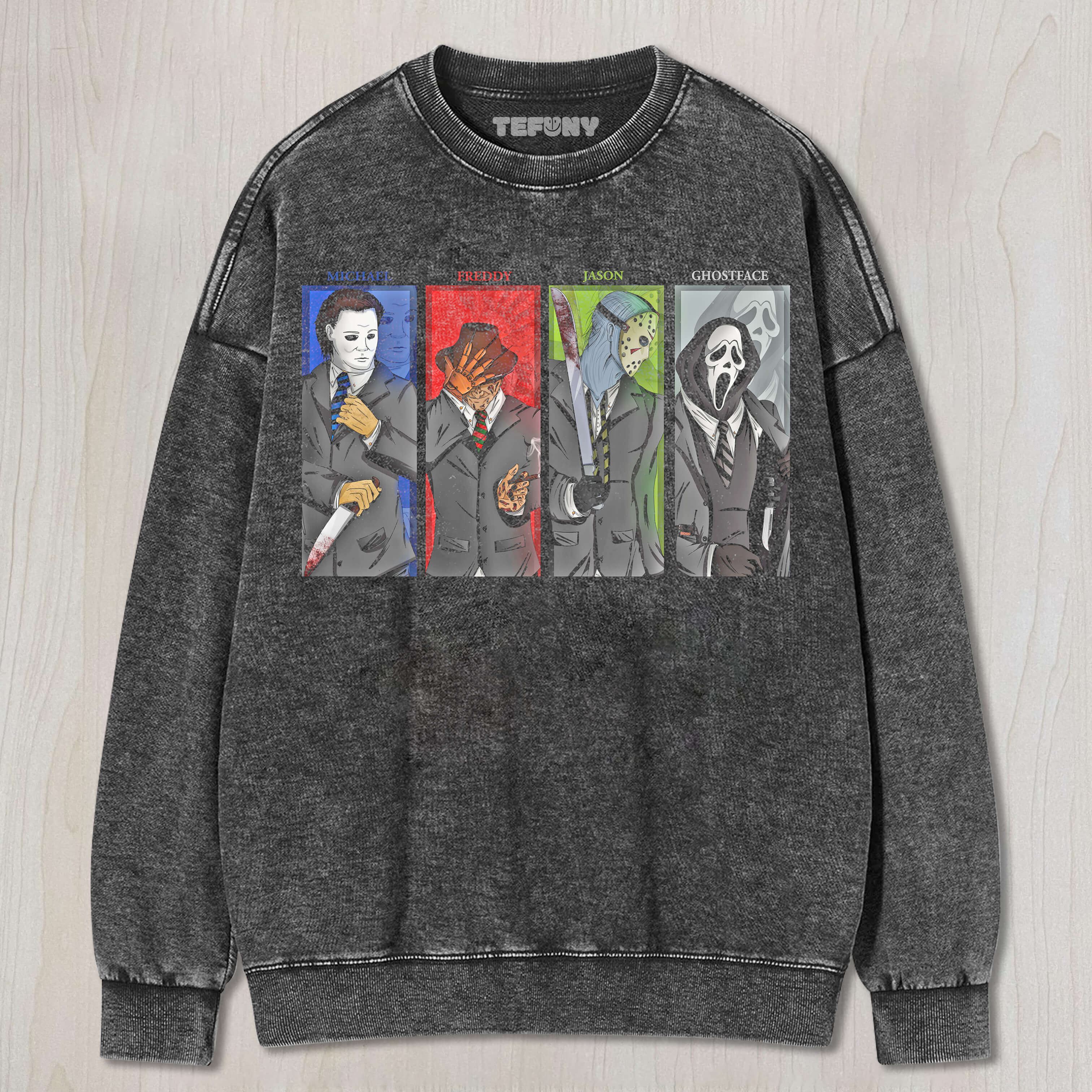 MICHAEL MYERS & FREDDY KRUEGER & JASON VOORHEES & GHOSTFACE T-SHIRT