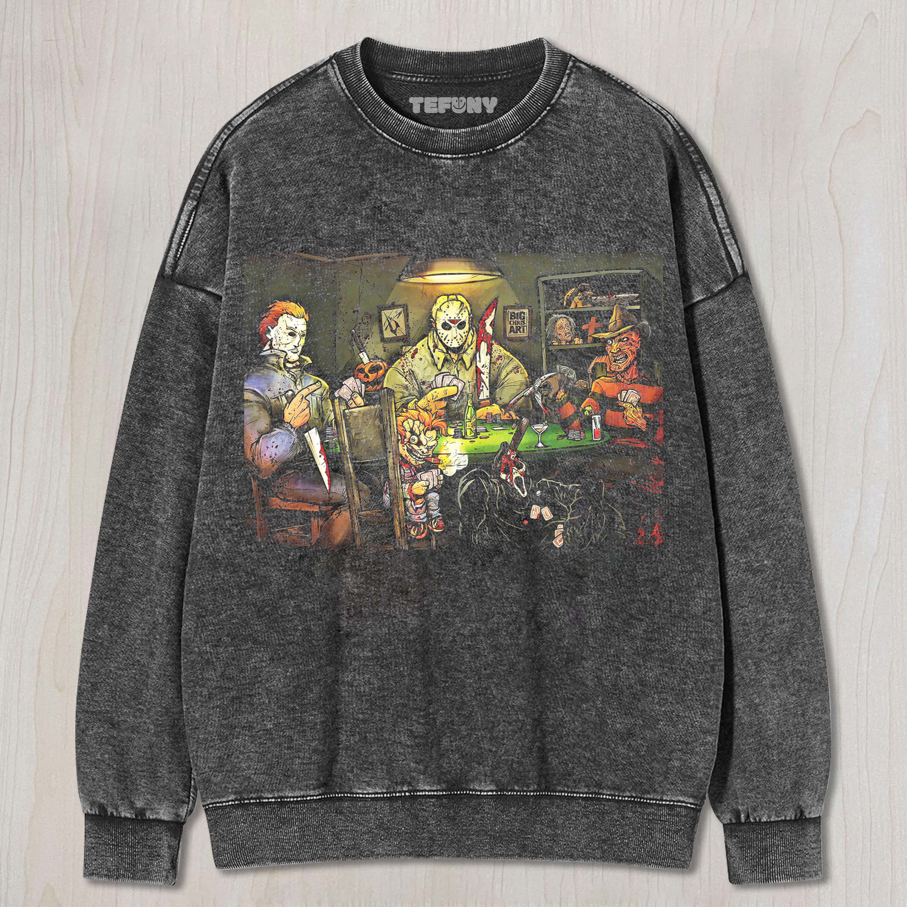 MICHAEL MYERS & JASON VOORHEES & CHUCKY & FREDDY KRUEGER & GHOSTFACE T-SHIRT