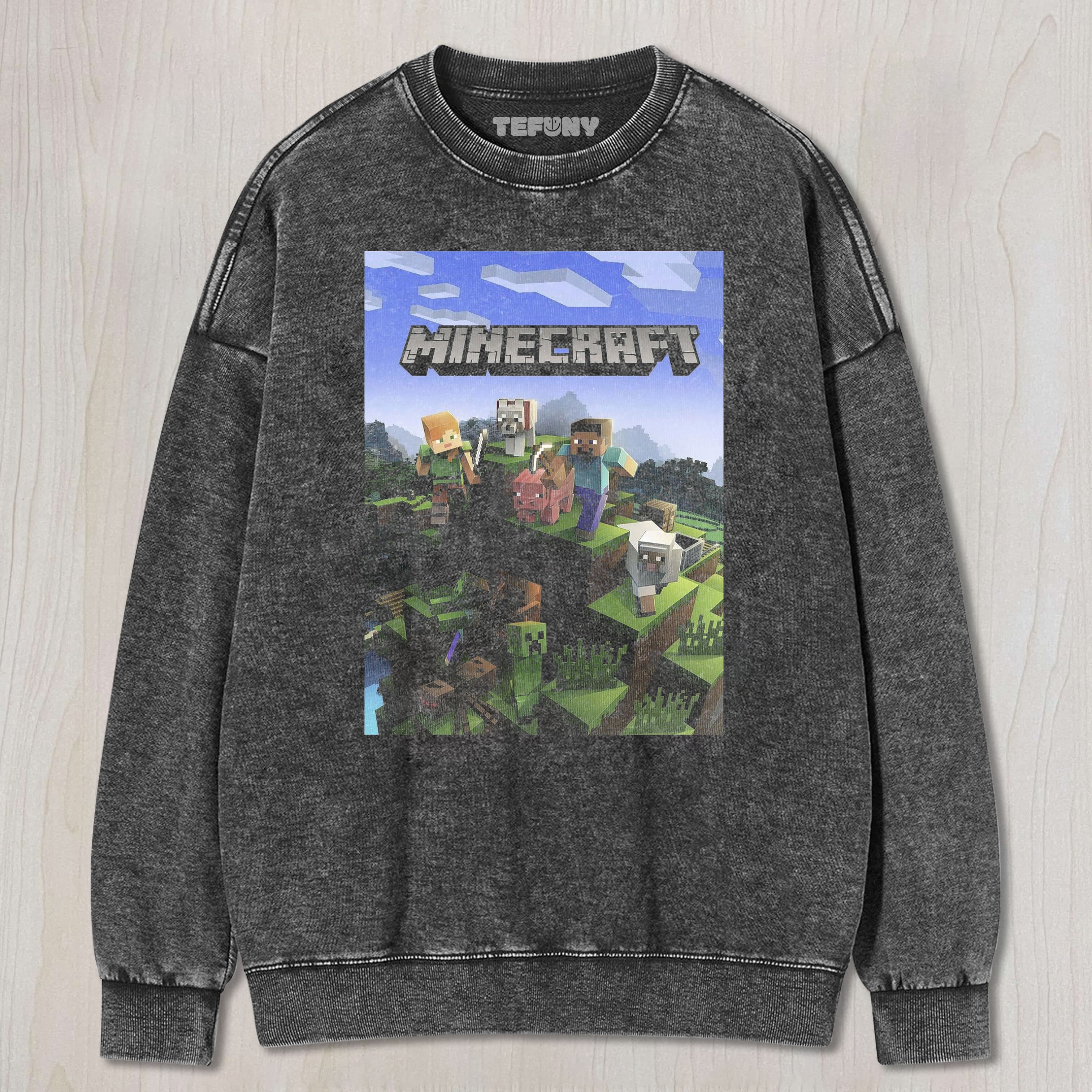 MINECRAFT V3 UNISEX TEE, TANK TOP, LAYERED LS, SWEATSHIRT & HOODIE