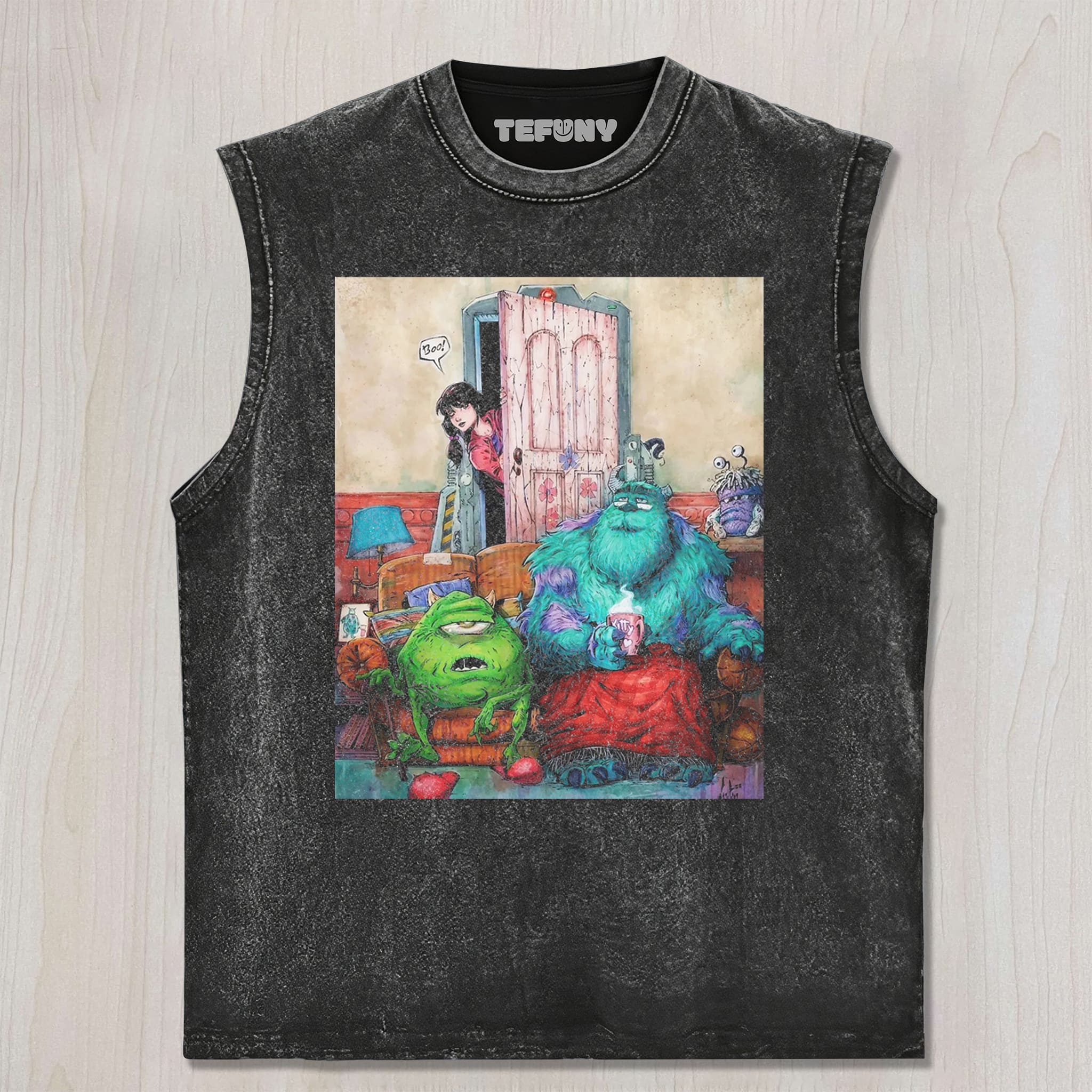 MONSTERS, INC. UNISEX TEE, TANK TOP, LAYERED LS, SWEATSHIRT & HOODIE