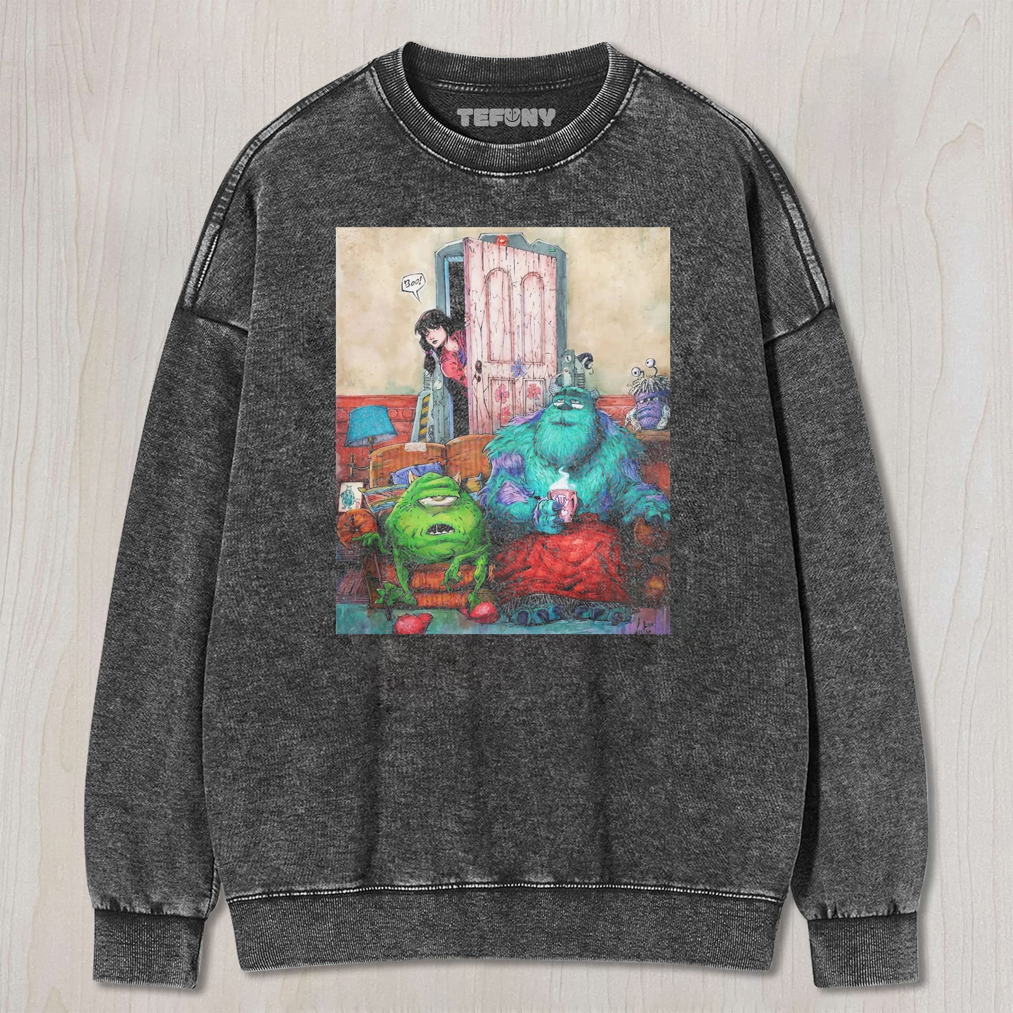 MONSTERS, INC. UNISEX TEE, TANK TOP, LAYERED LS, SWEATSHIRT & HOODIE