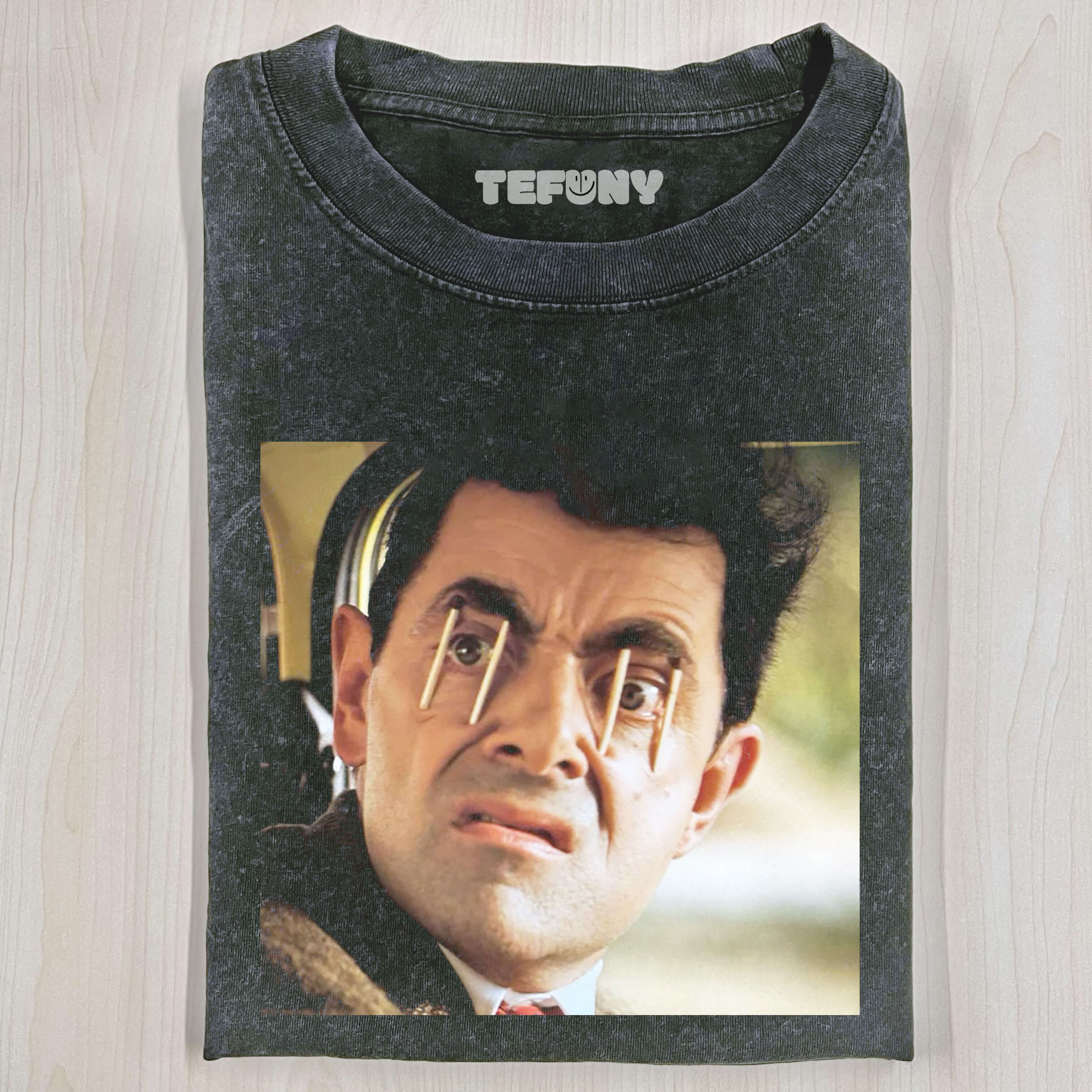 MR. BEAN WITH HIS EYES OPEN T-SHIRT