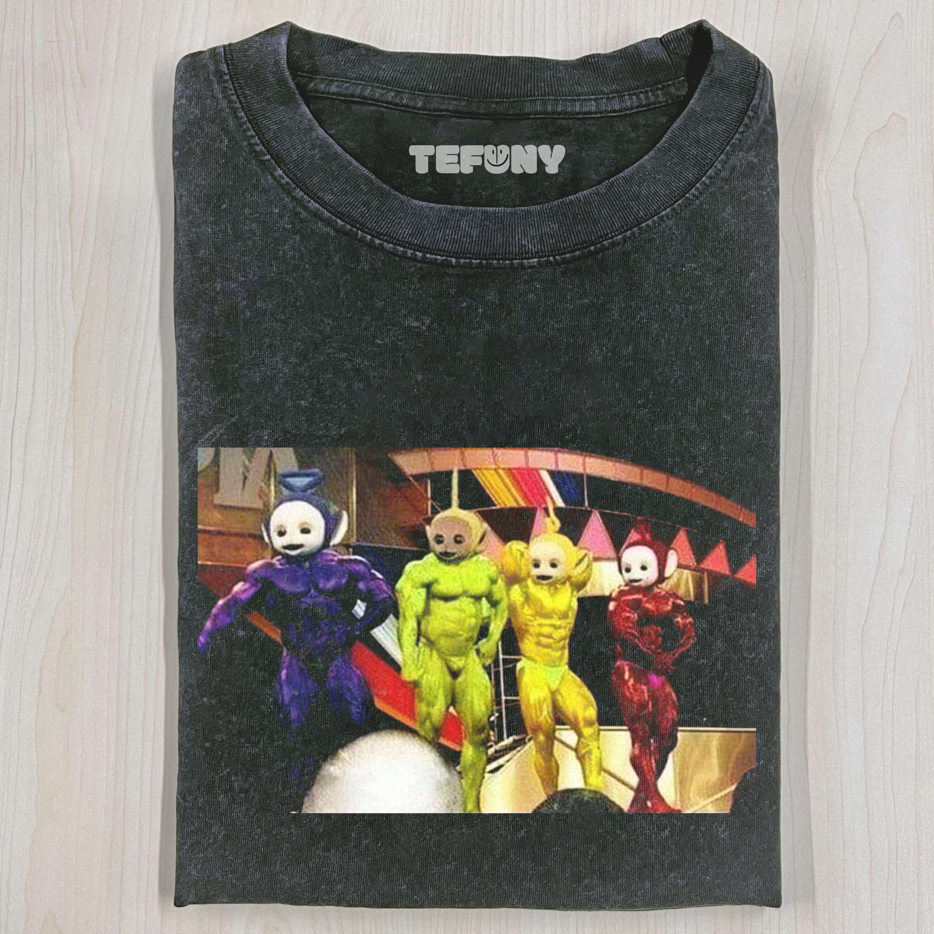 MUSCLE TELETUBBIES T-SHIRT