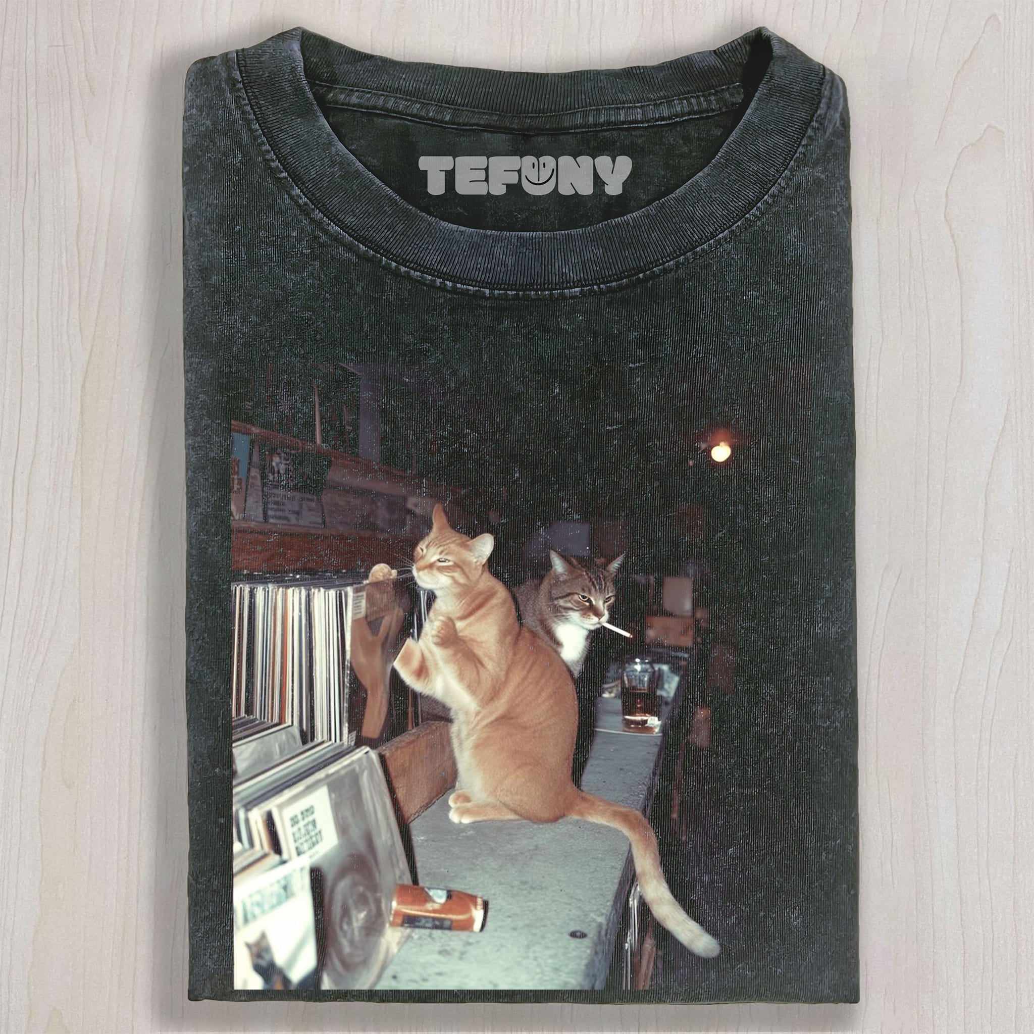 MUSIC CAT MEME UNISEX TEE, TANK TOP, LAYERED LS, SWEATSHIRT & HOODIE